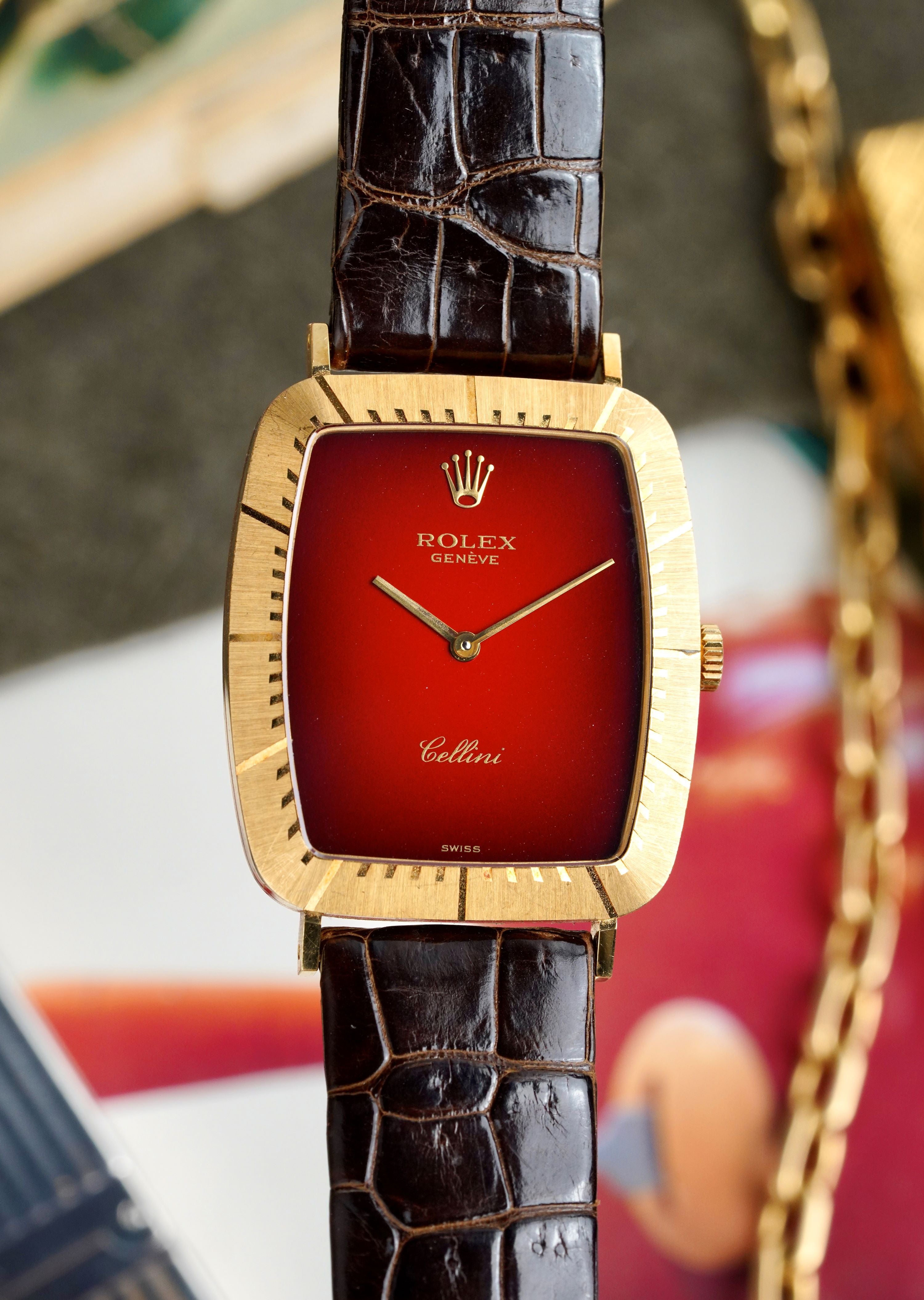 Rolex Cellini 4087 - Red Vignette Dial