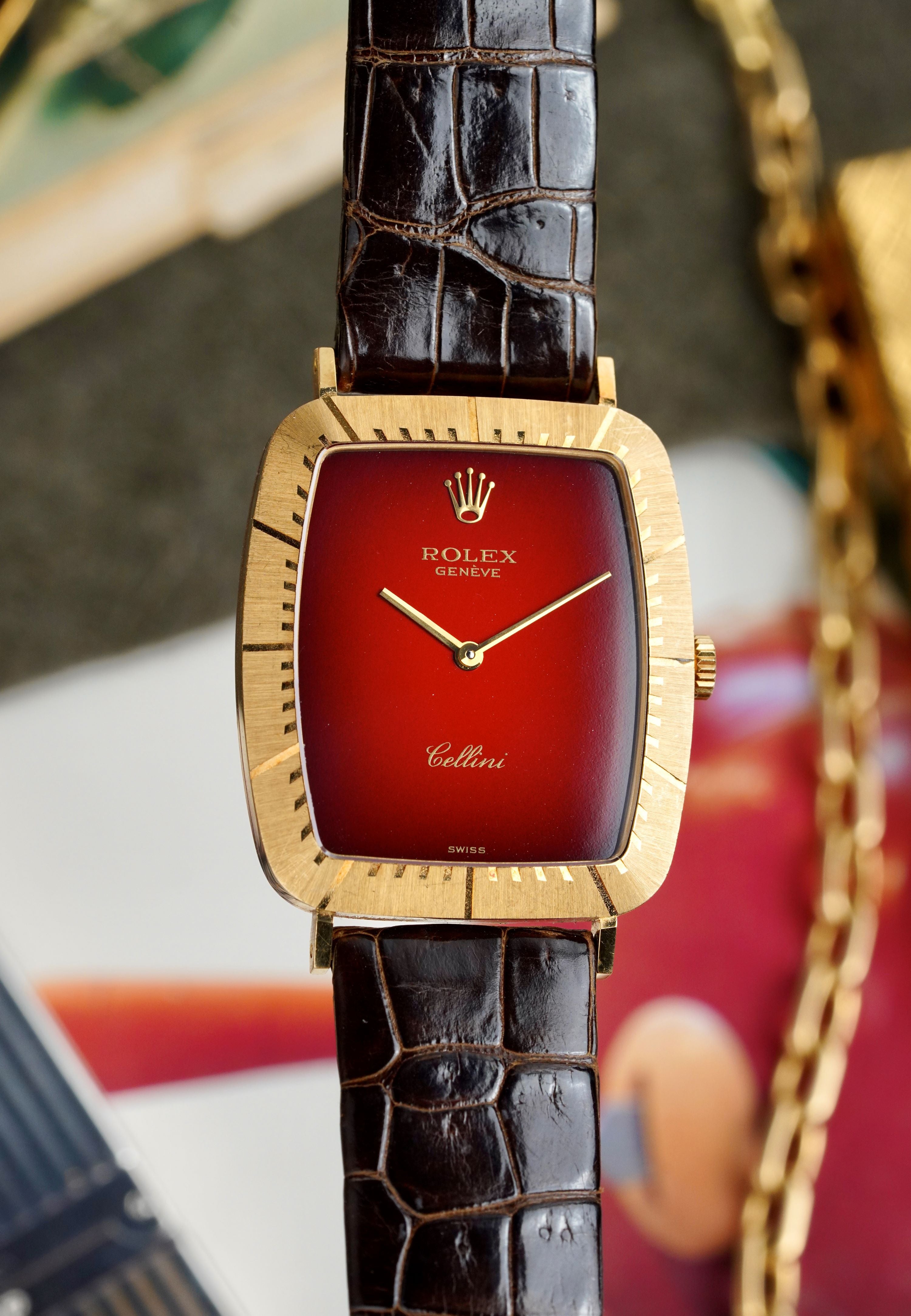 Rolex Cellini 4087 - Red Vignette Dial