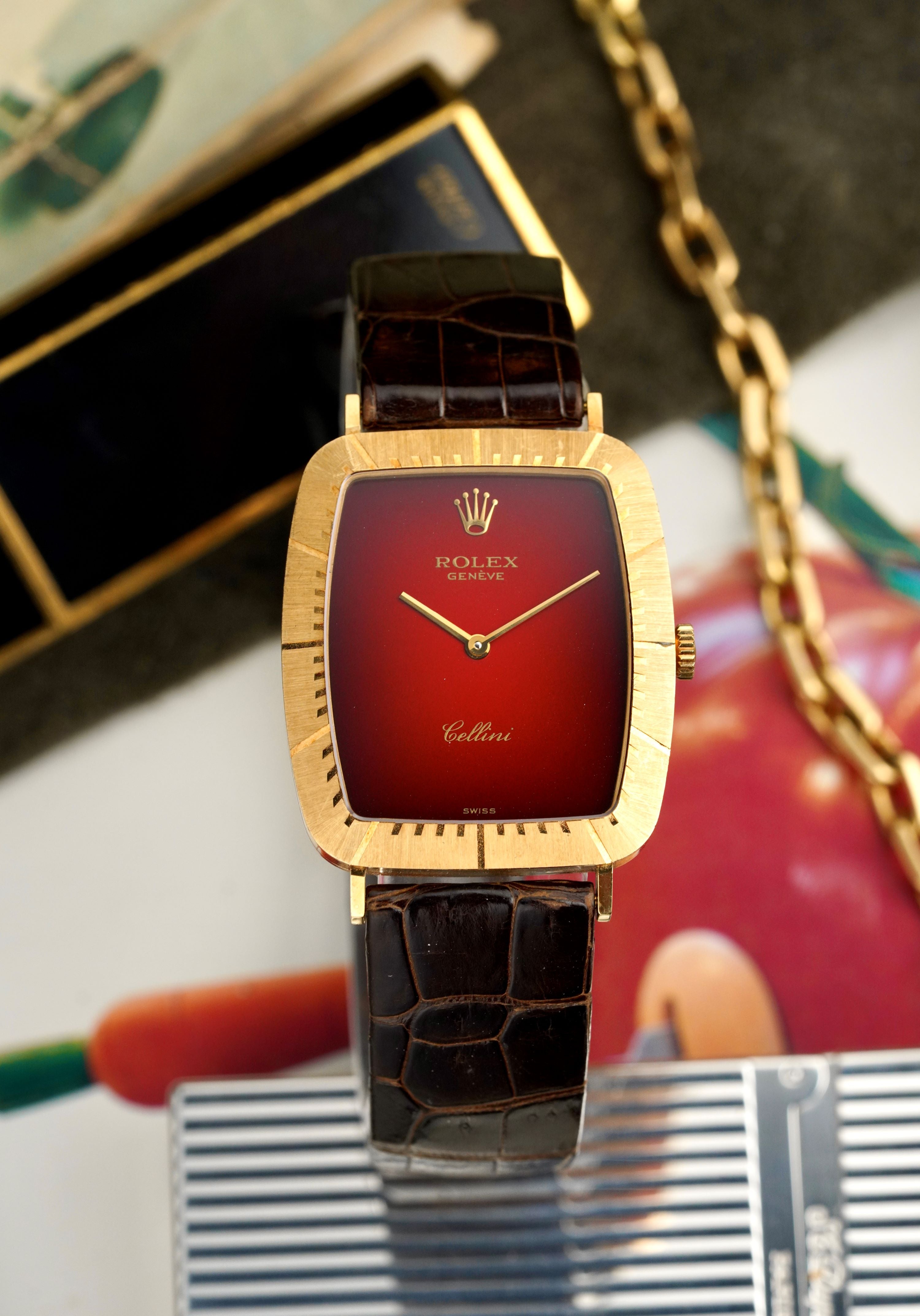 Rolex Cellini 4087 - Red Vignette Dial