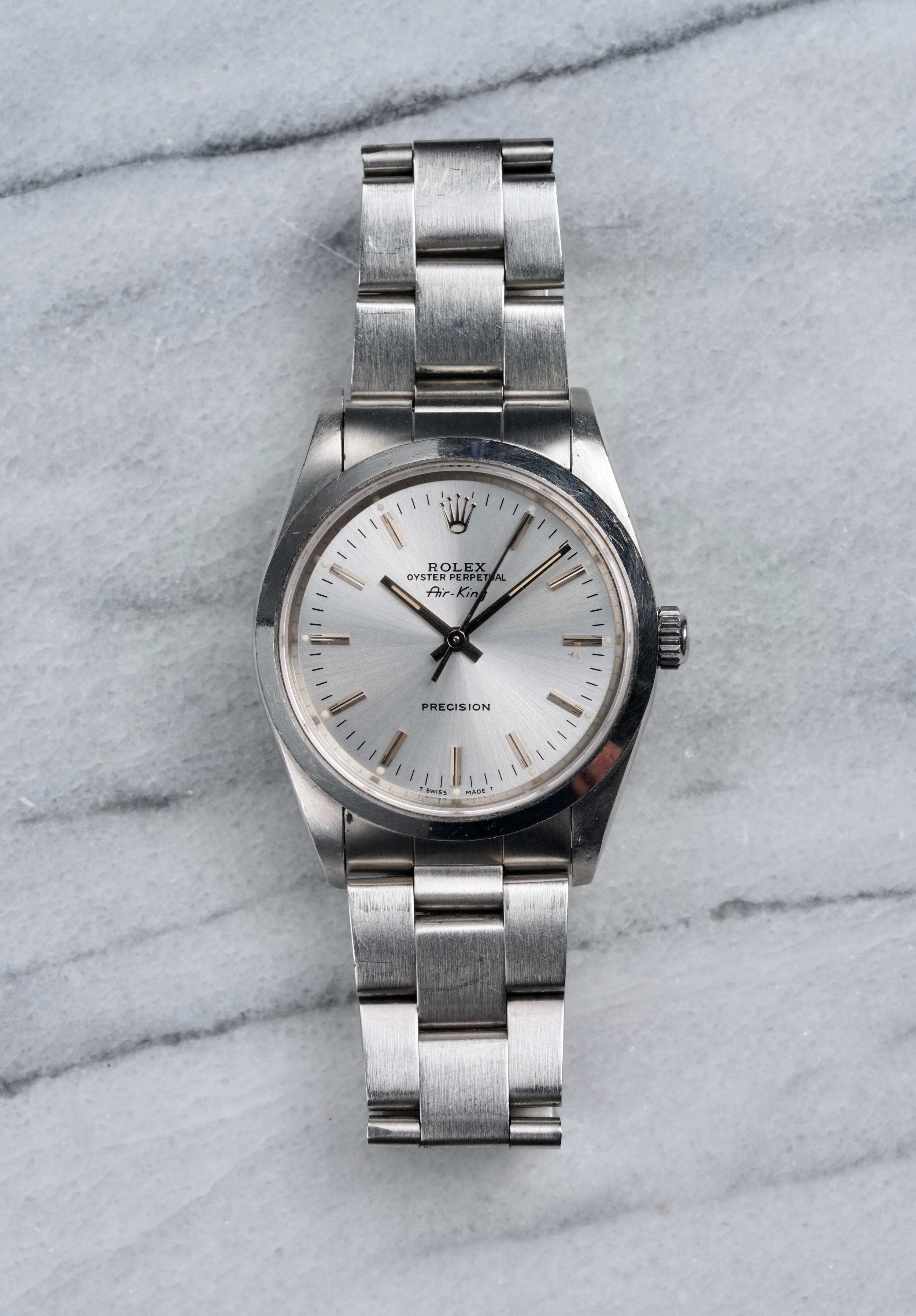 Rolex Air King 14000 - Silver Dial.