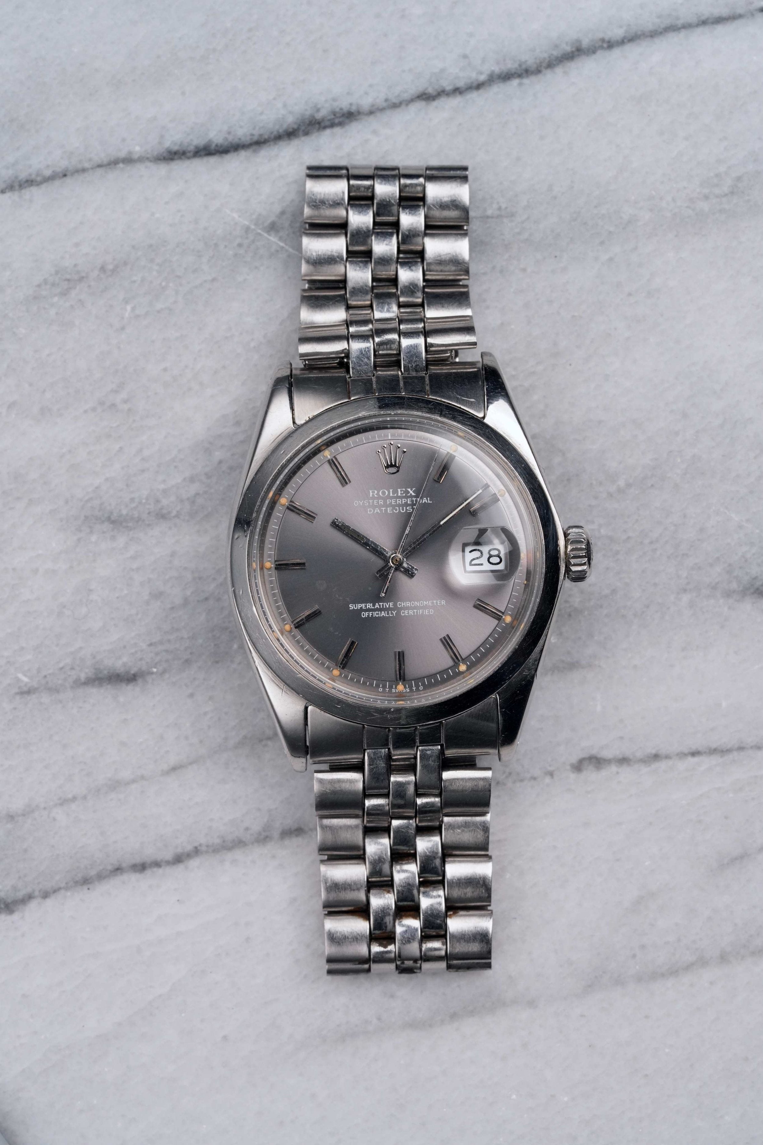 Rolex Datejust 1600 - Grey Dial.