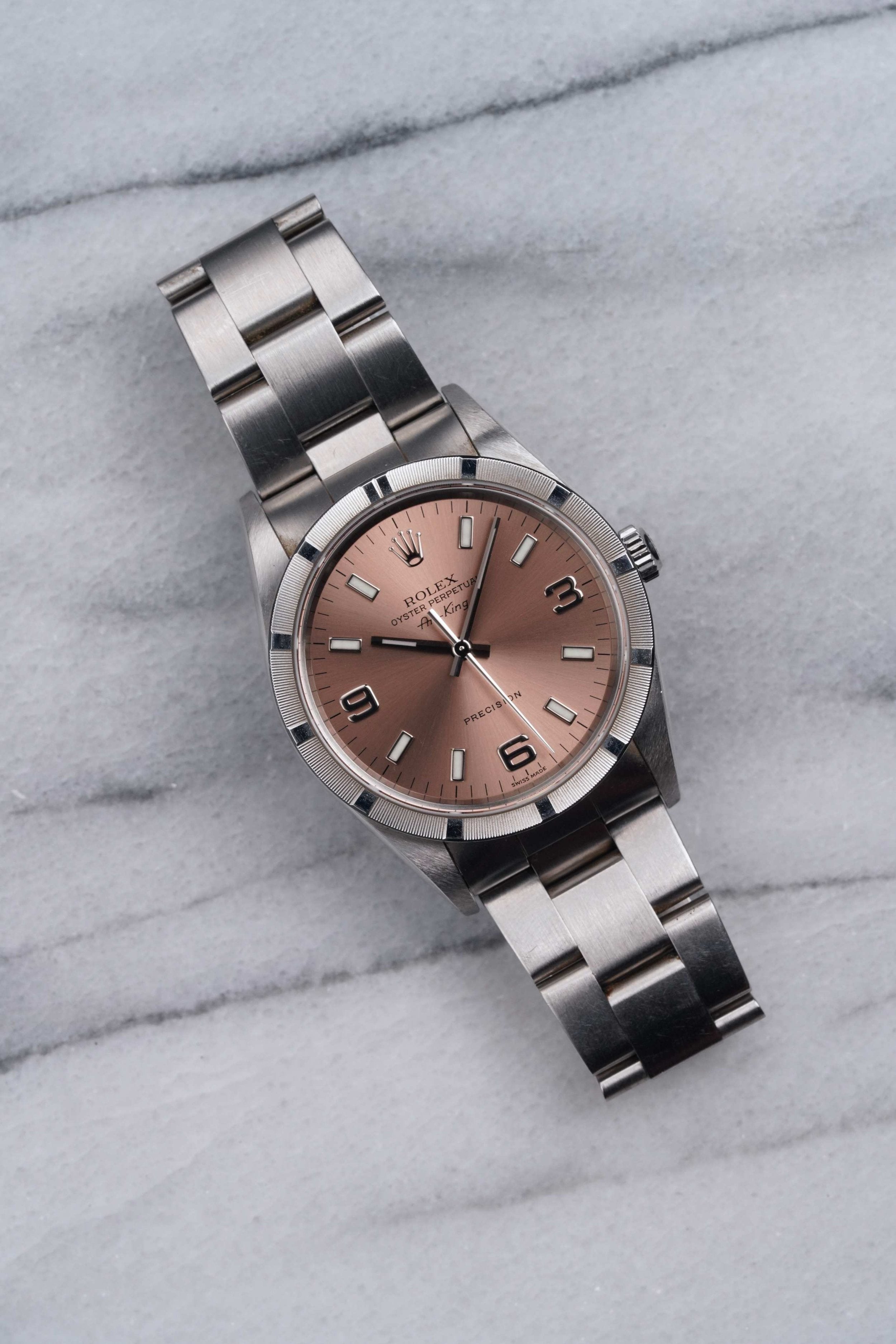 Rolex Air King 14010 - Salmon Dial.