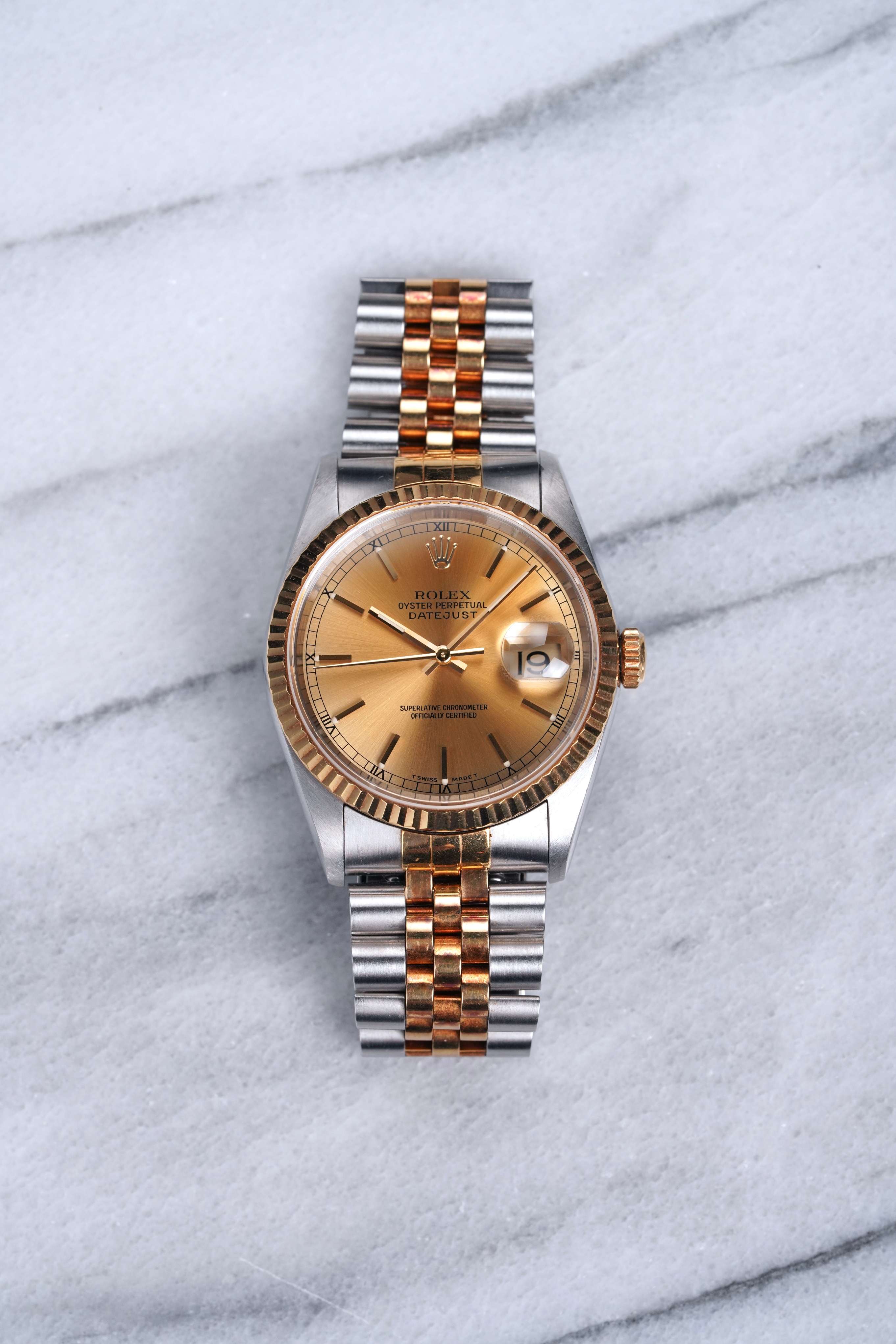 Rolex Datejust 16233 - Champagne Dial.