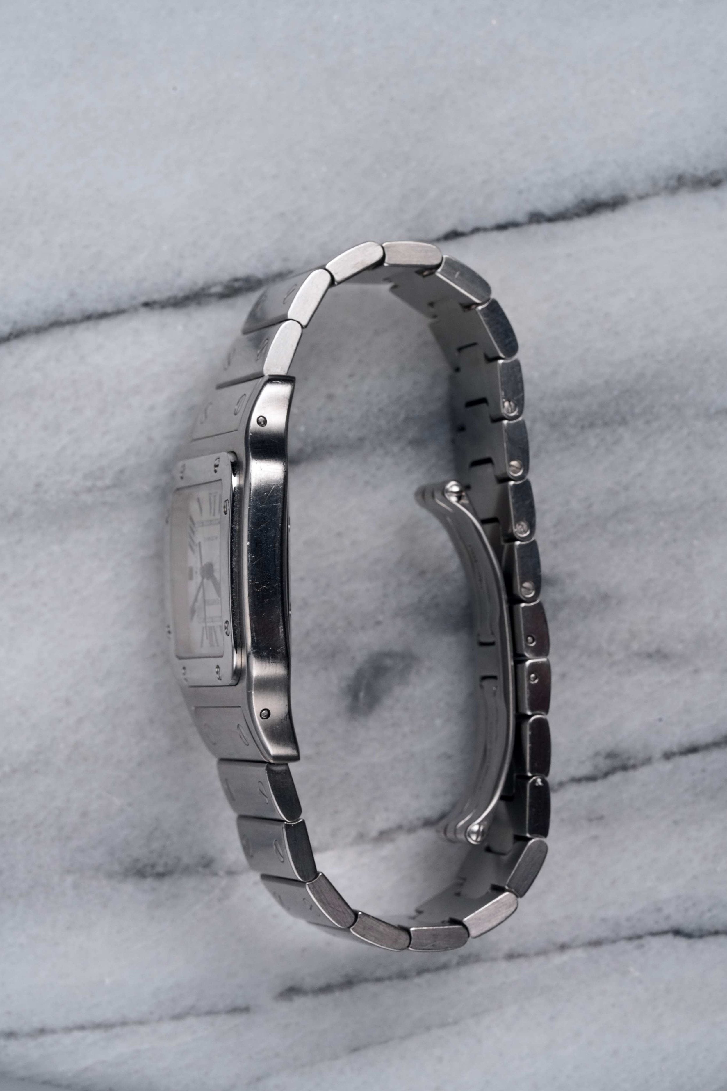 Cartier Santos - Silver Guilloche.