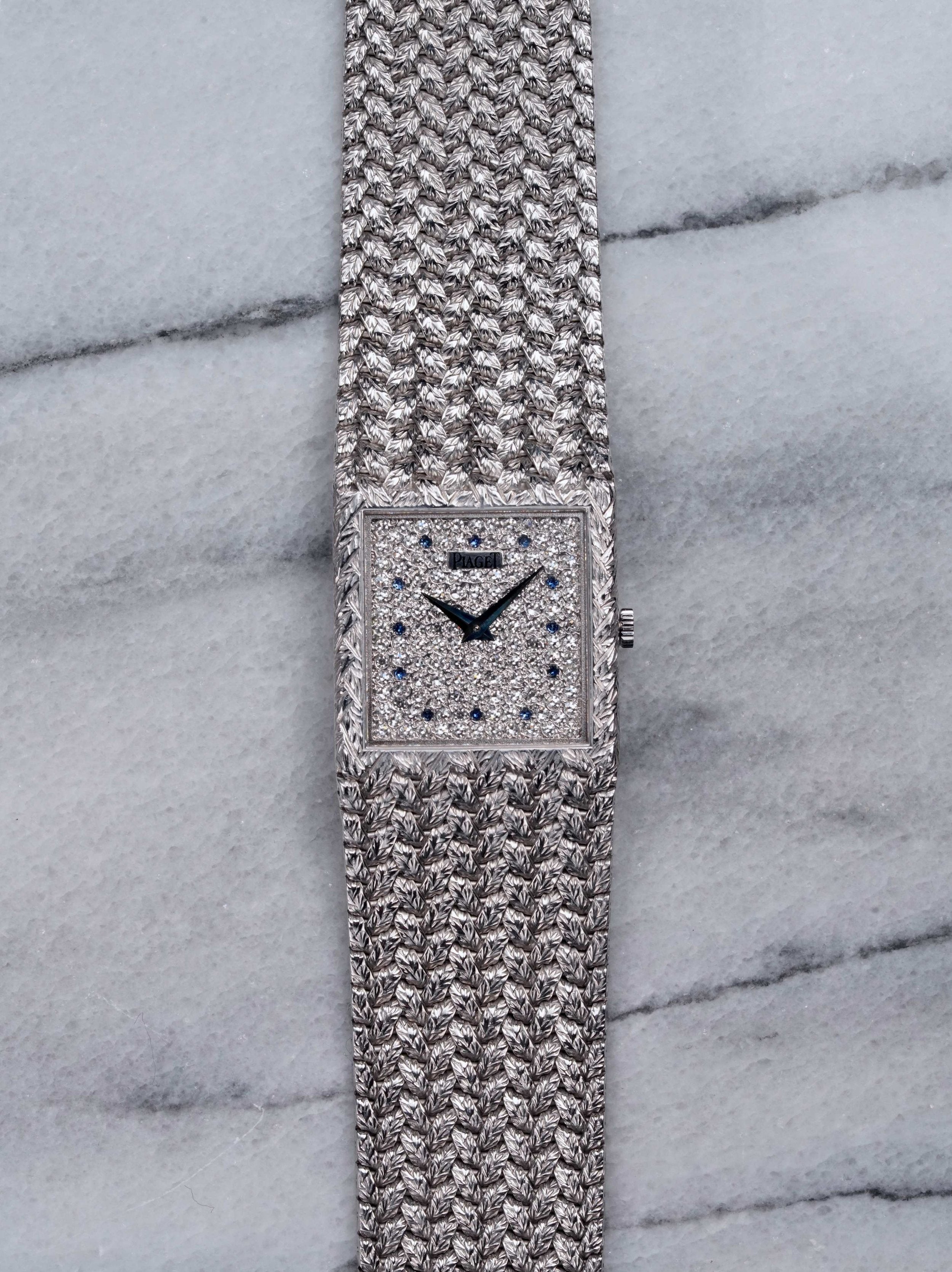 Piaget Diamond Pave Dial - 18K White Gold.