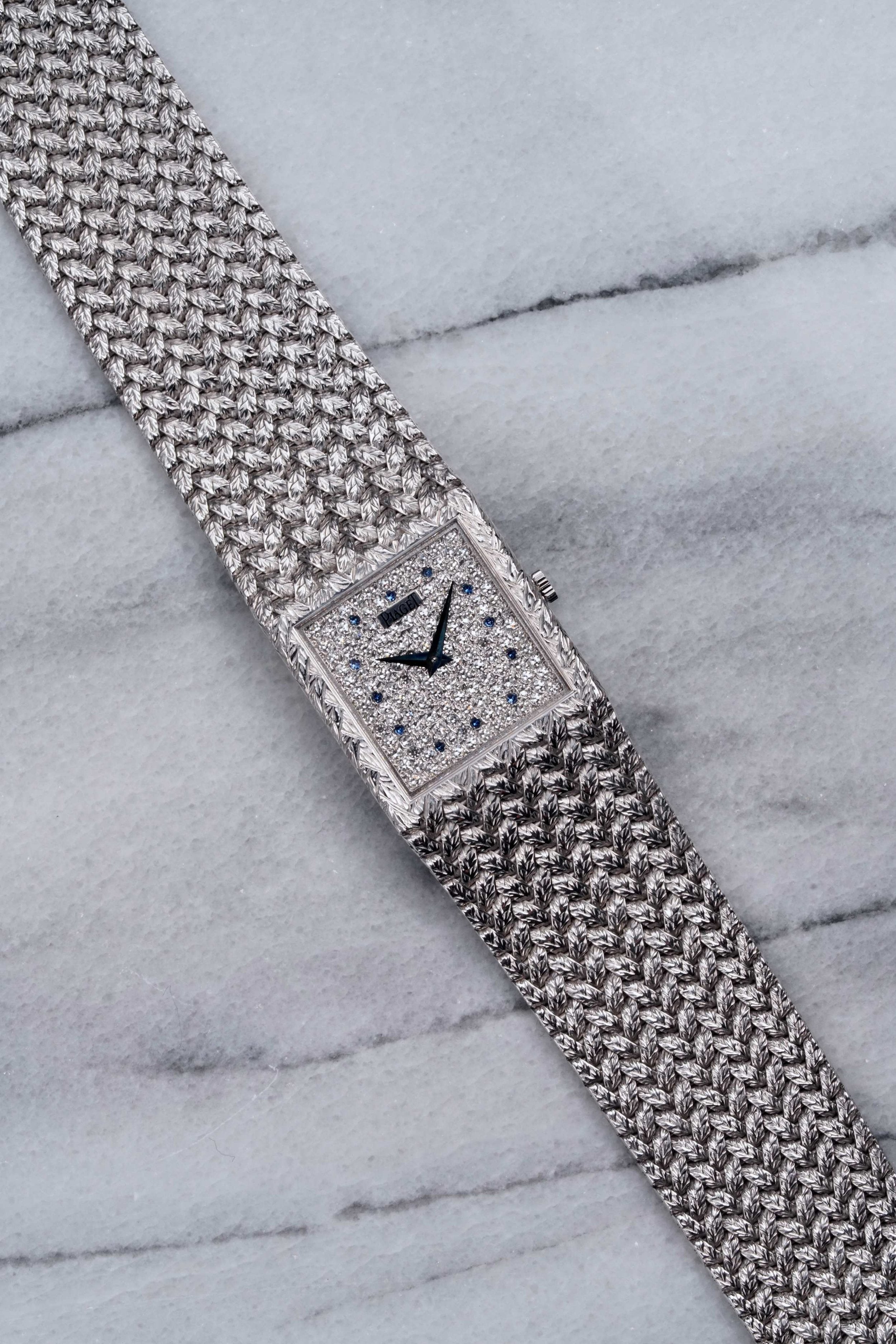 Piaget Diamond Pave Dial - 18K White Gold.