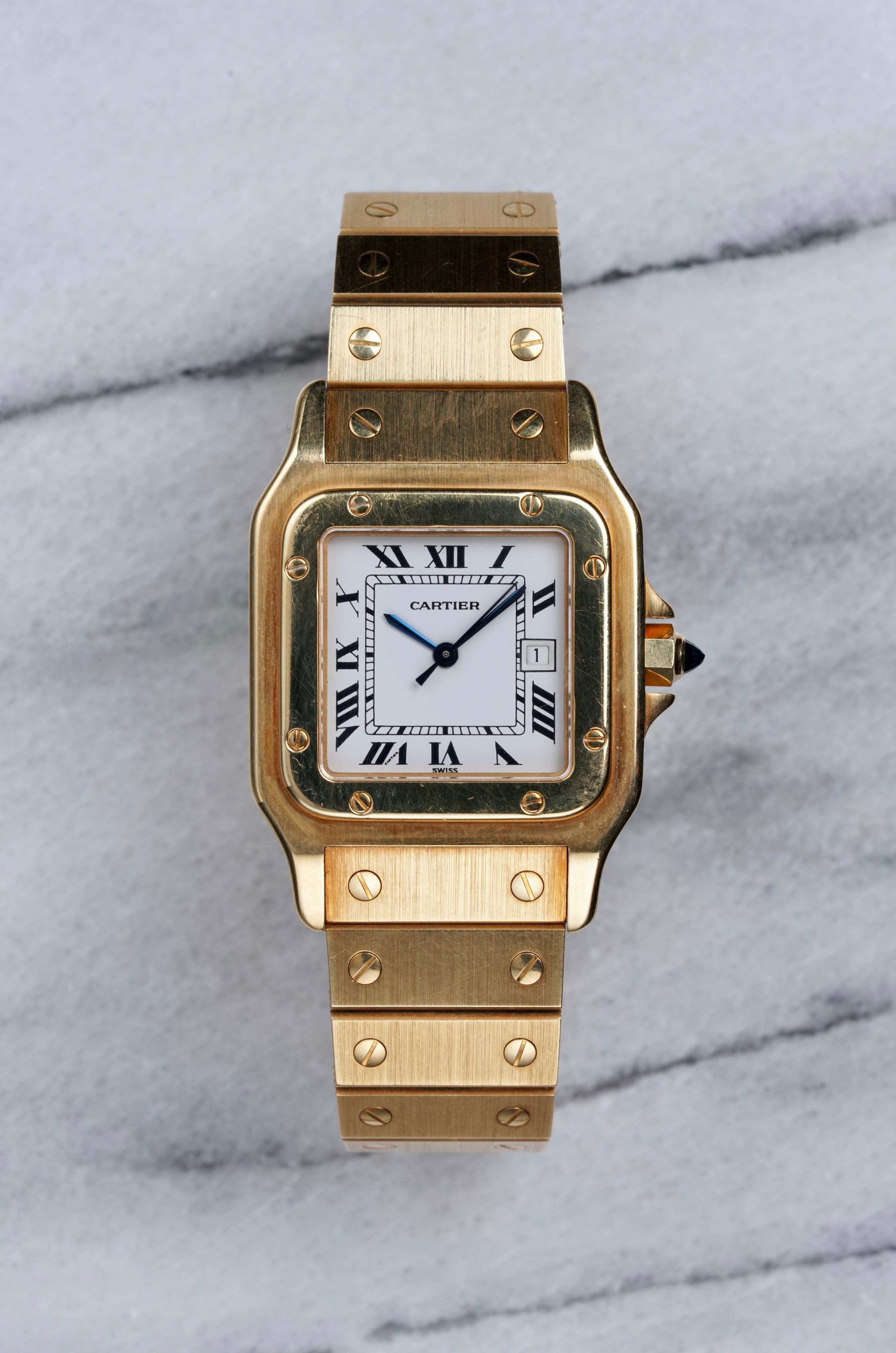 Cartier Santos 18K Gold - Box & Papers.