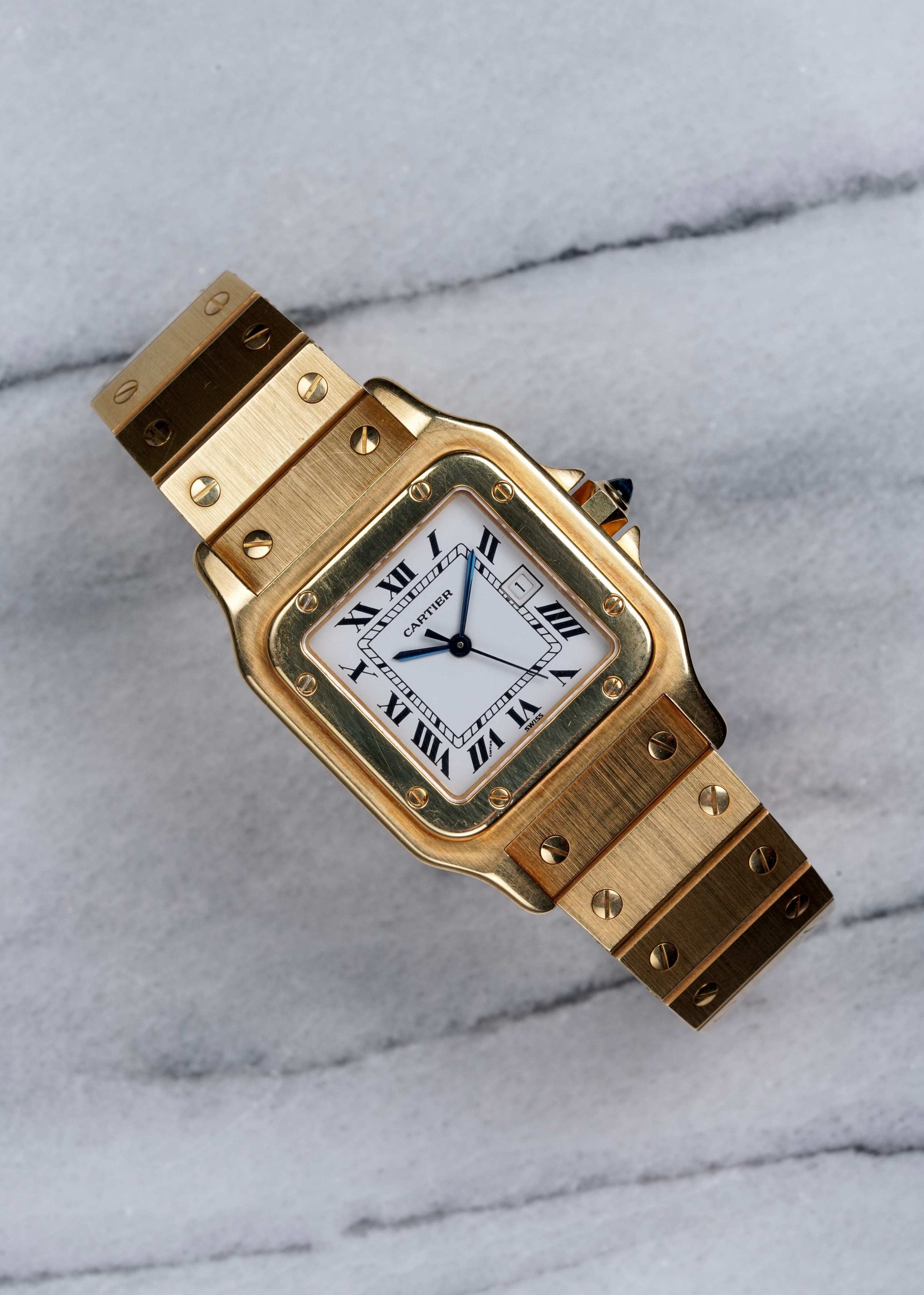 Cartier Santos 18K Gold - Box & Papers.