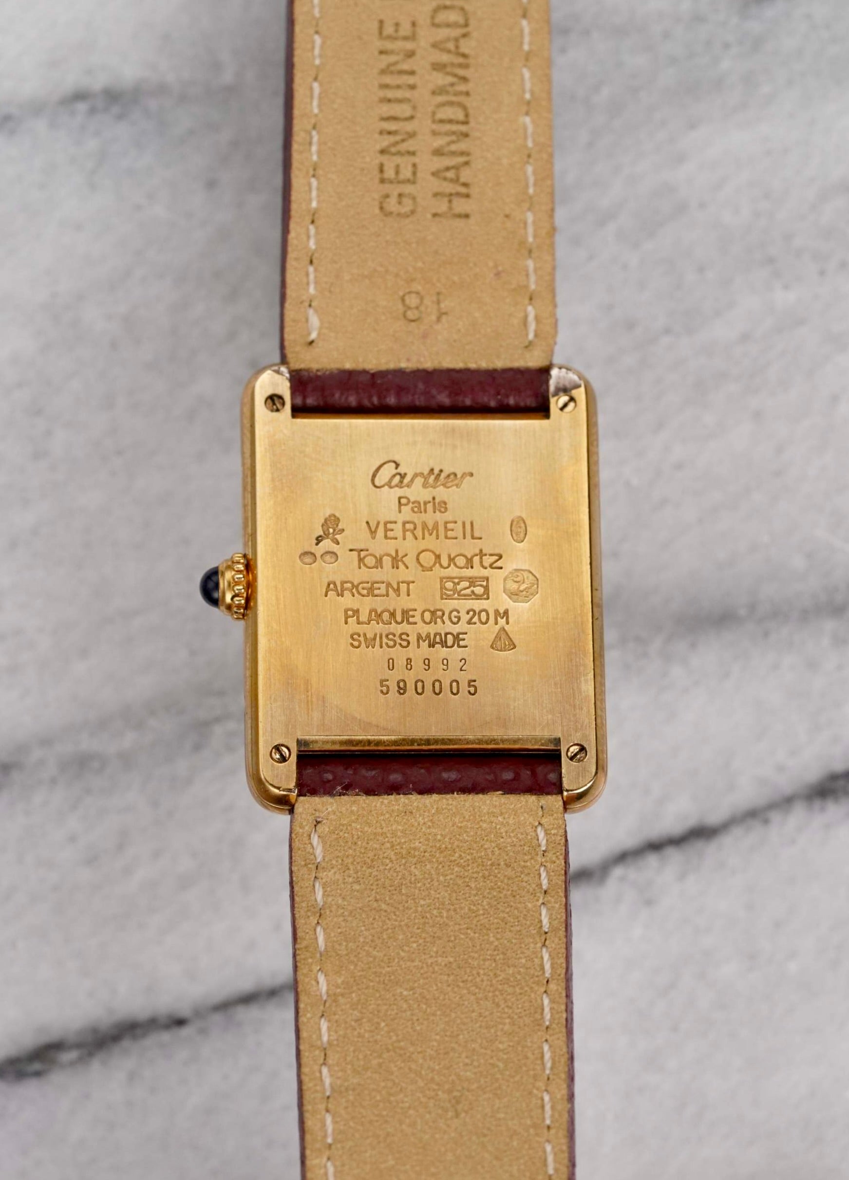 Cartier Tank - Cream Roman Dial.