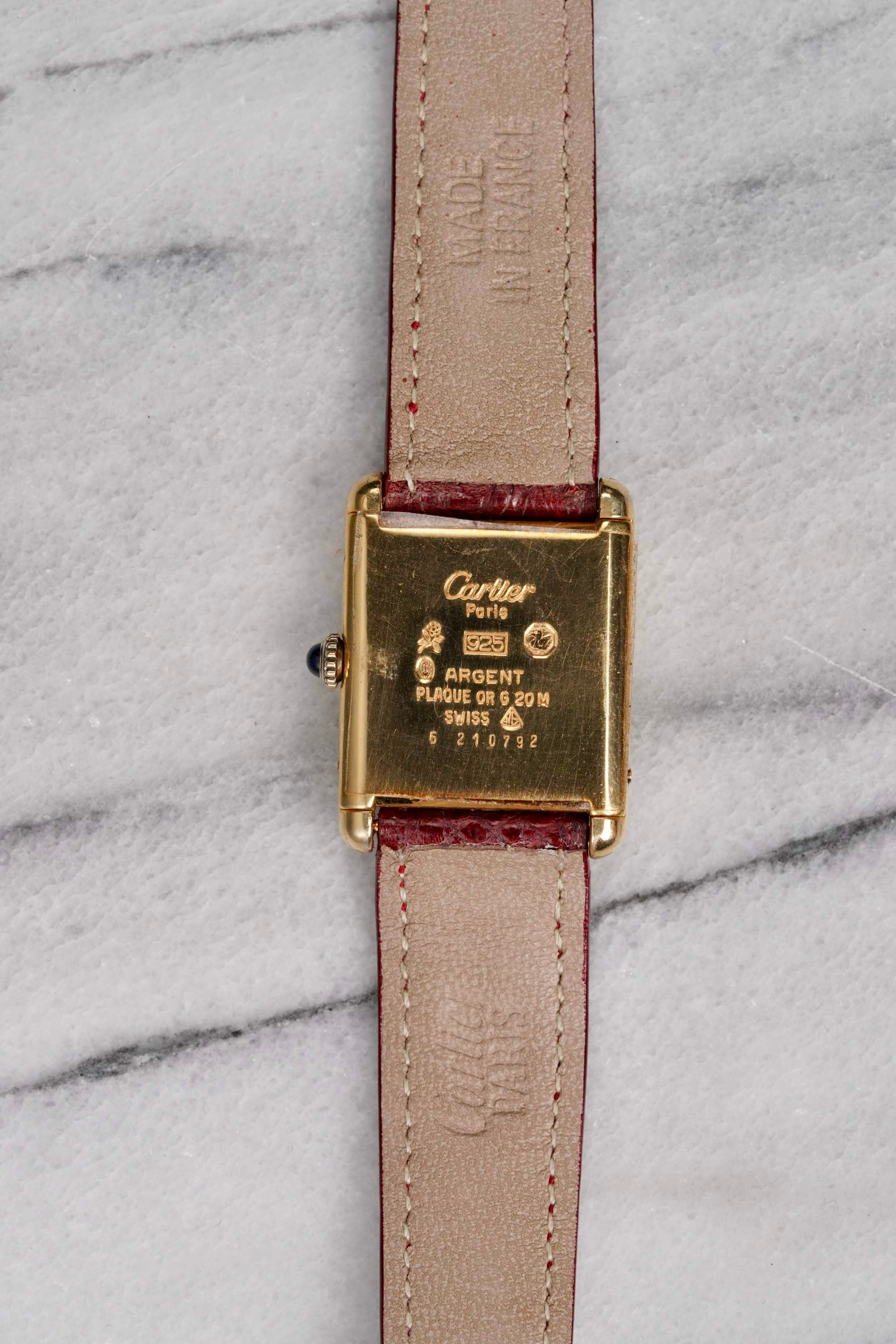 Cartier Tank - Red Dial.