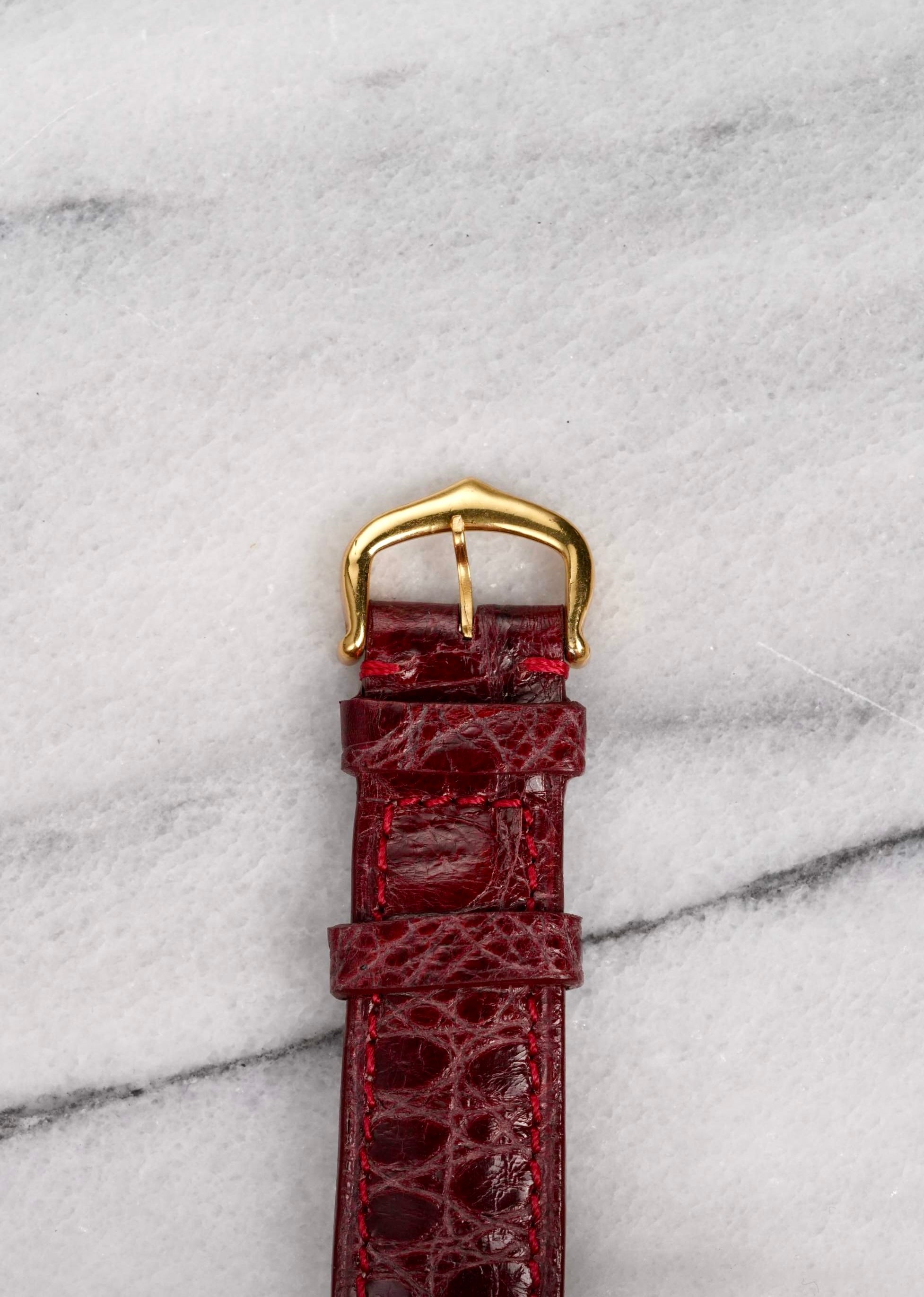 Cartier Tank - Red Dial.