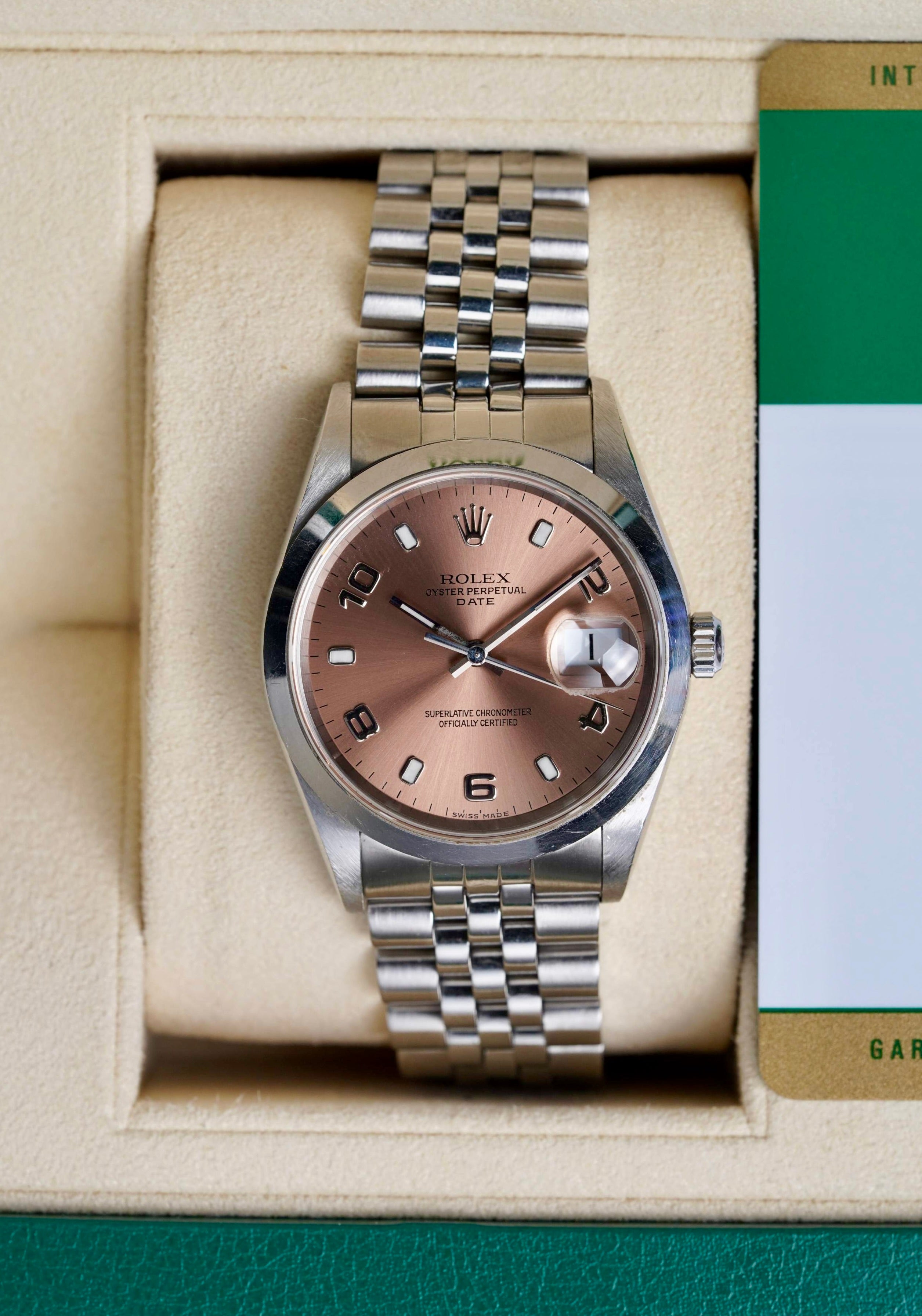 Rolex 15200 Salmon Dial - Box & Papers.