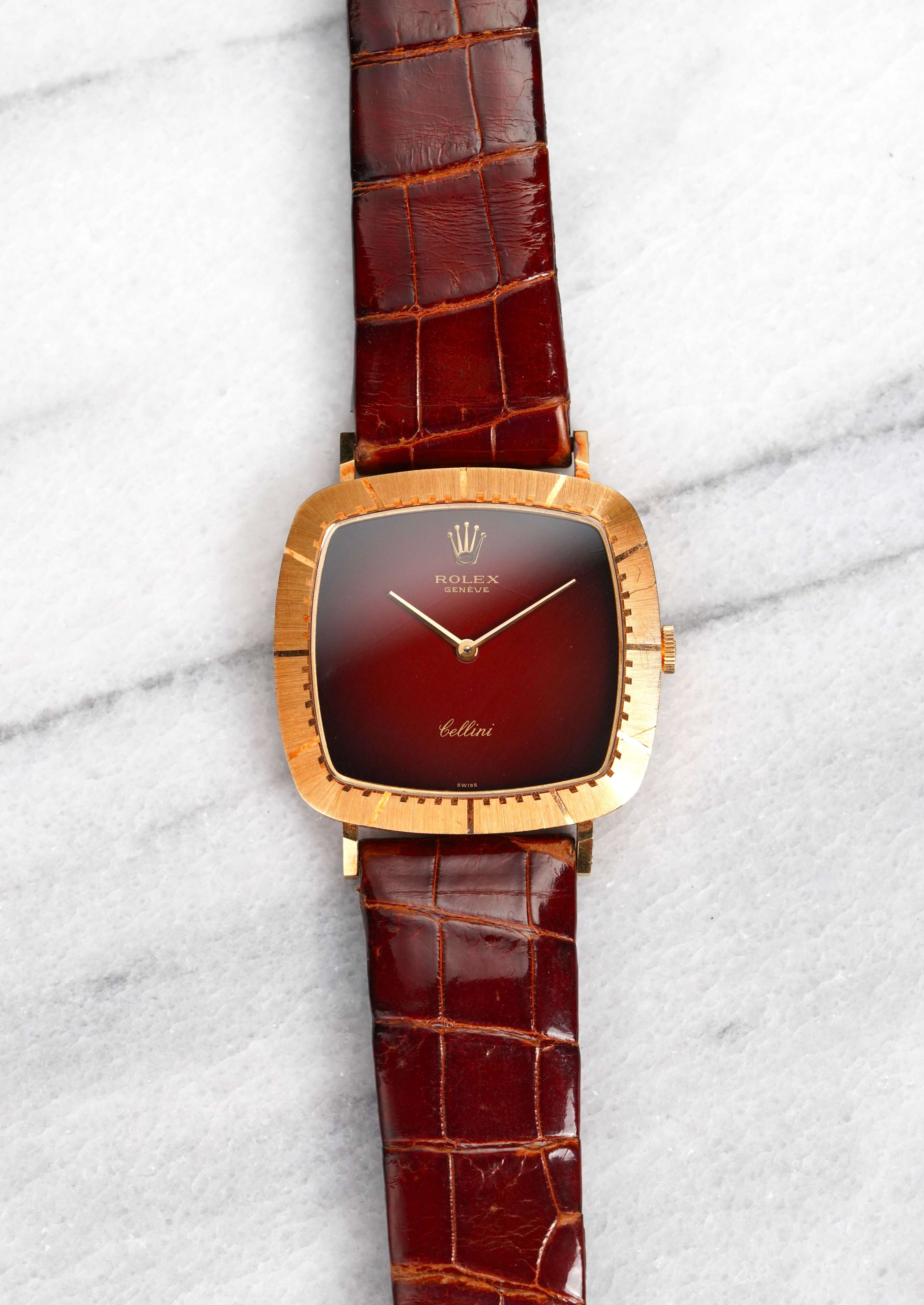 Rolex Cellini - Red Vignette 18k Yellow Gold