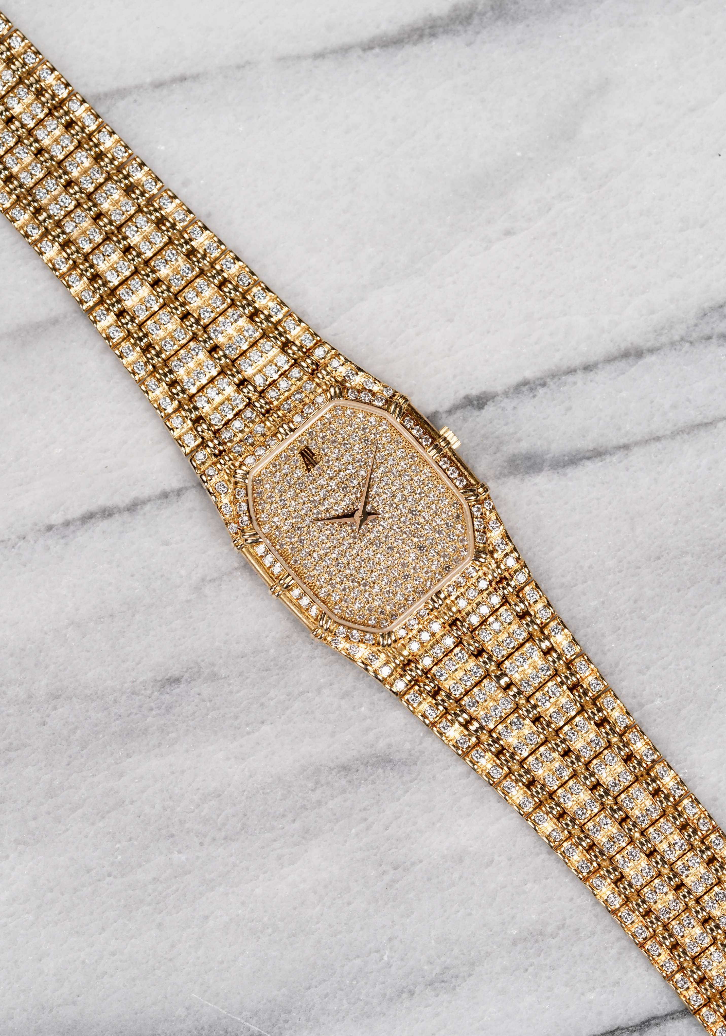 Audemars Piguet Bamboo - 18K Yellow Gold & Diamonds