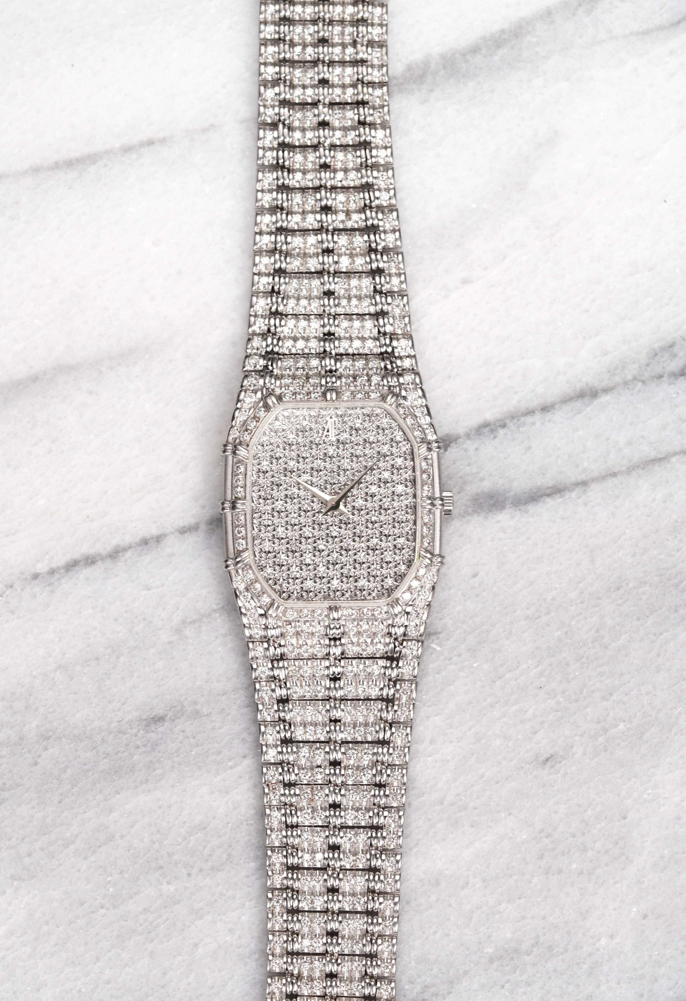 Audemars Piguet Bamboo - 18K White Gold & Diamonds