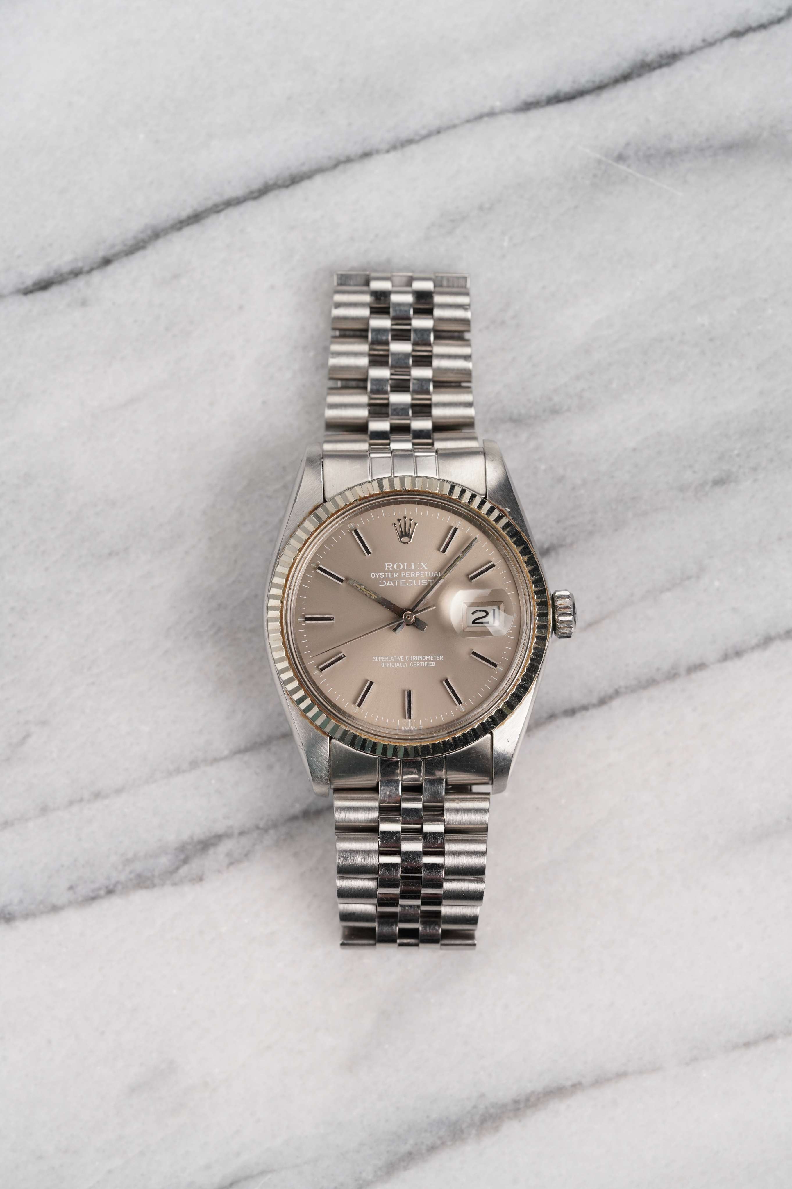 Rolex Datejust 16014 - Taupe Dial.