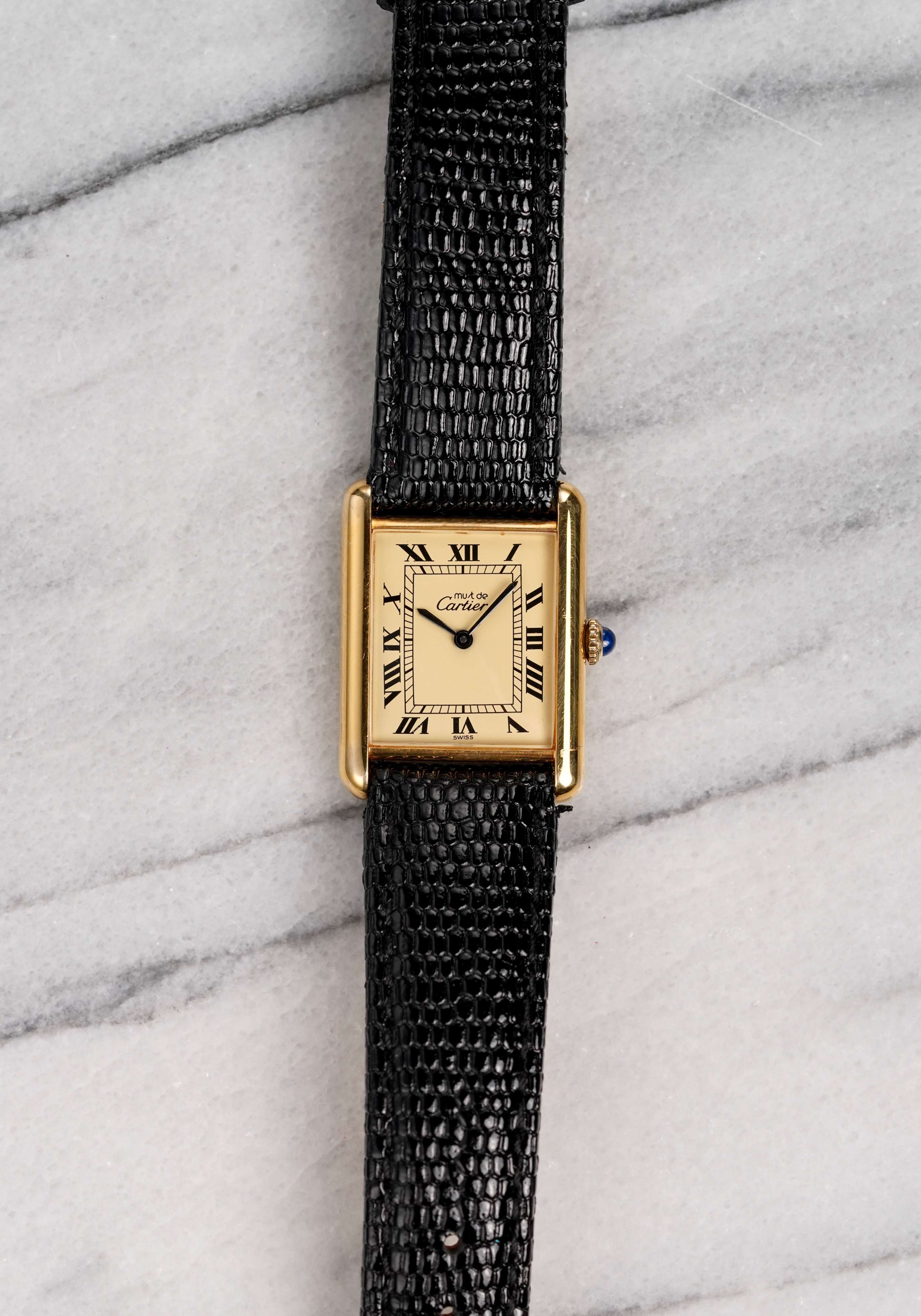 Cartier Tank - Lemon Dial.