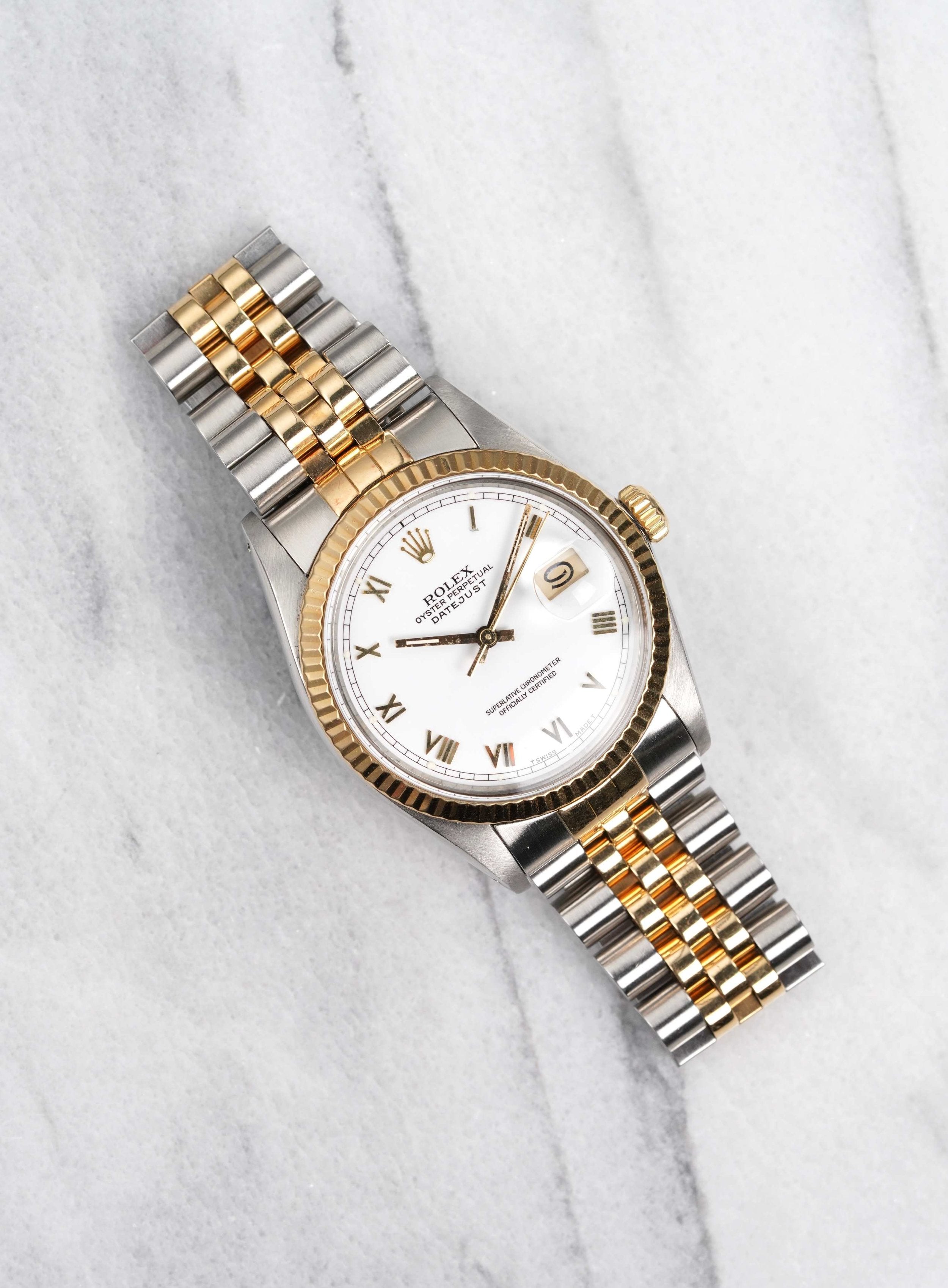 Rolex Datejust 16013 - White Roman numerals