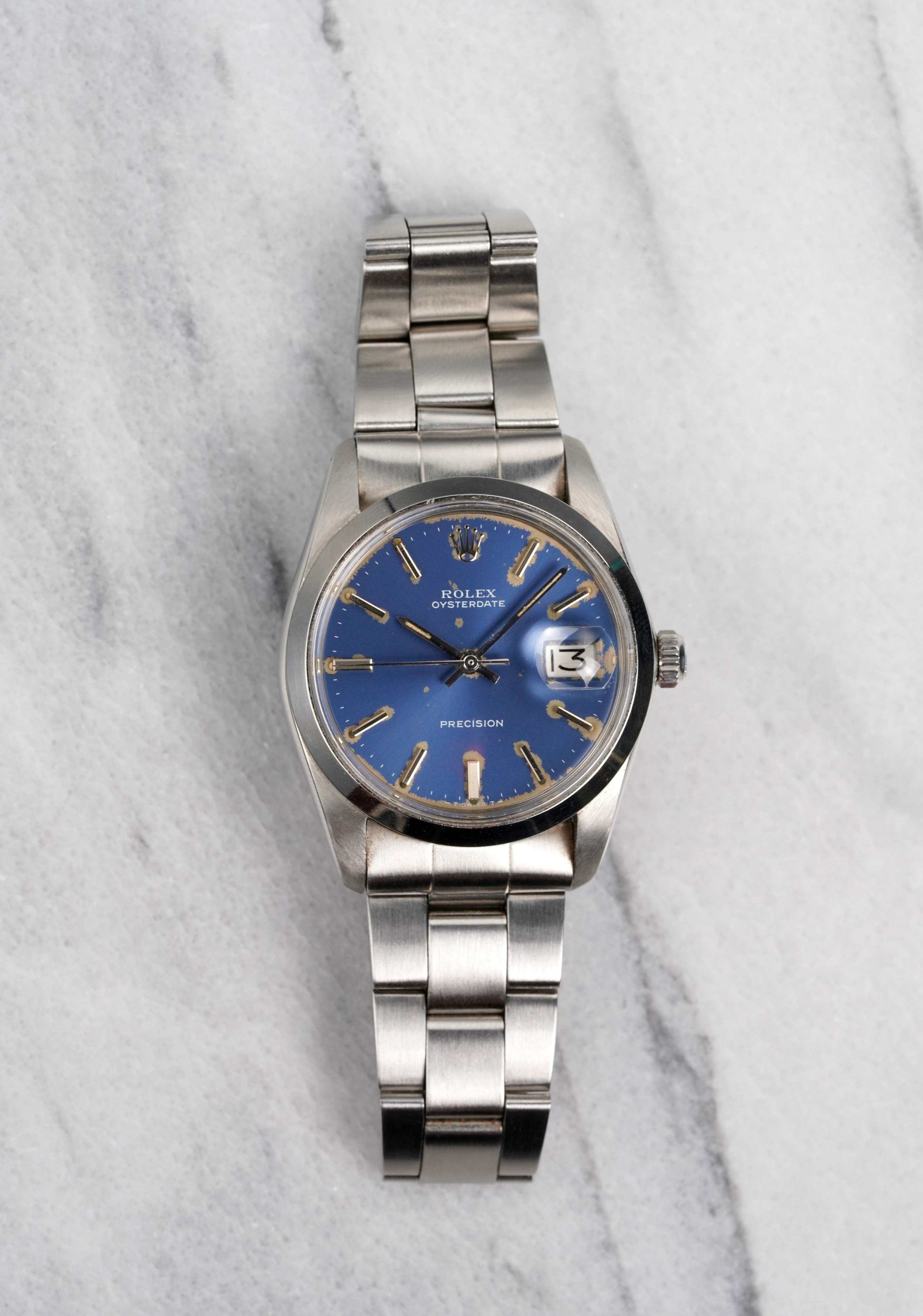 Rolex Precision Oysterdate - Blue Dial.