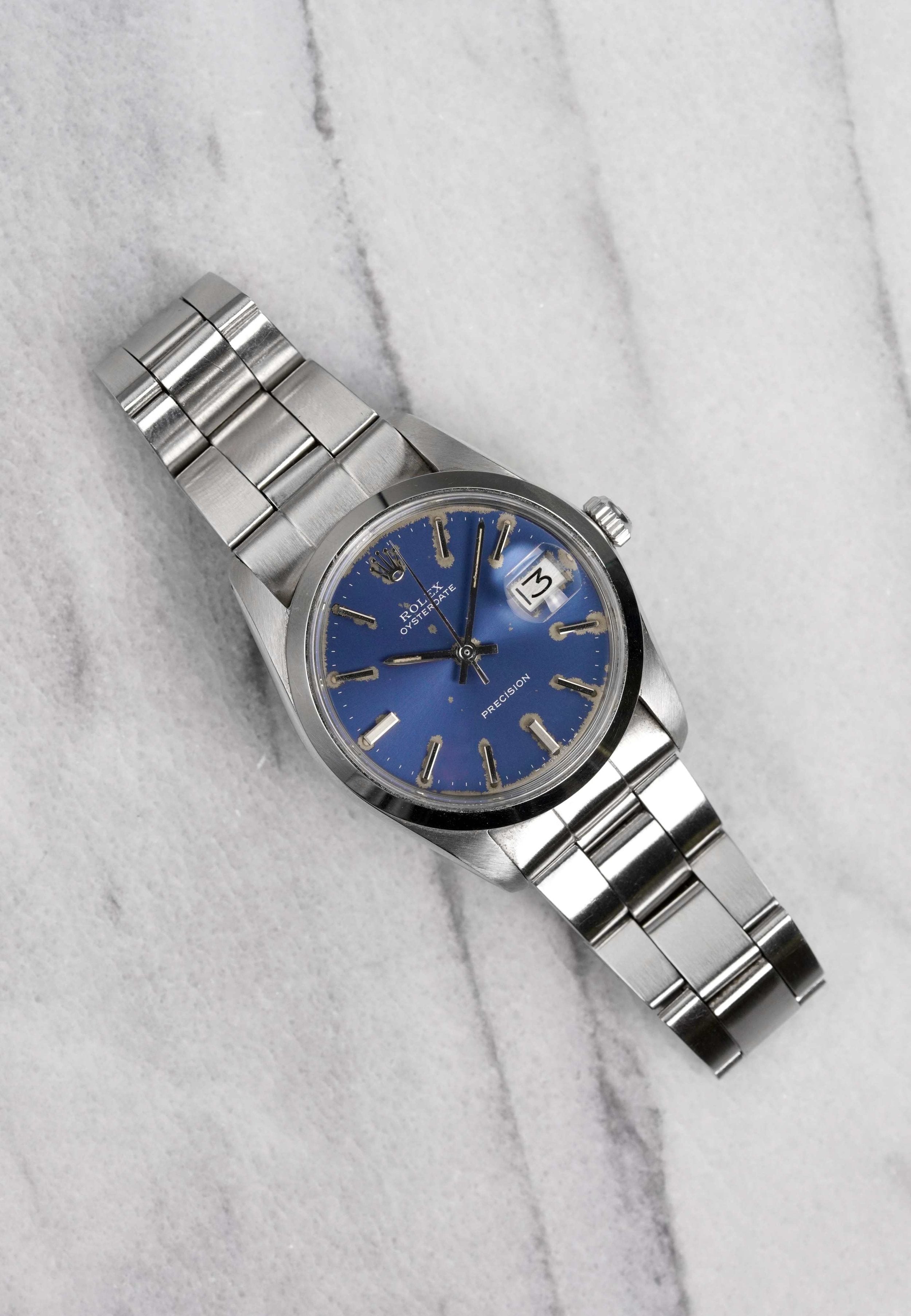 Rolex Precision Oysterdate - Blue Dial.