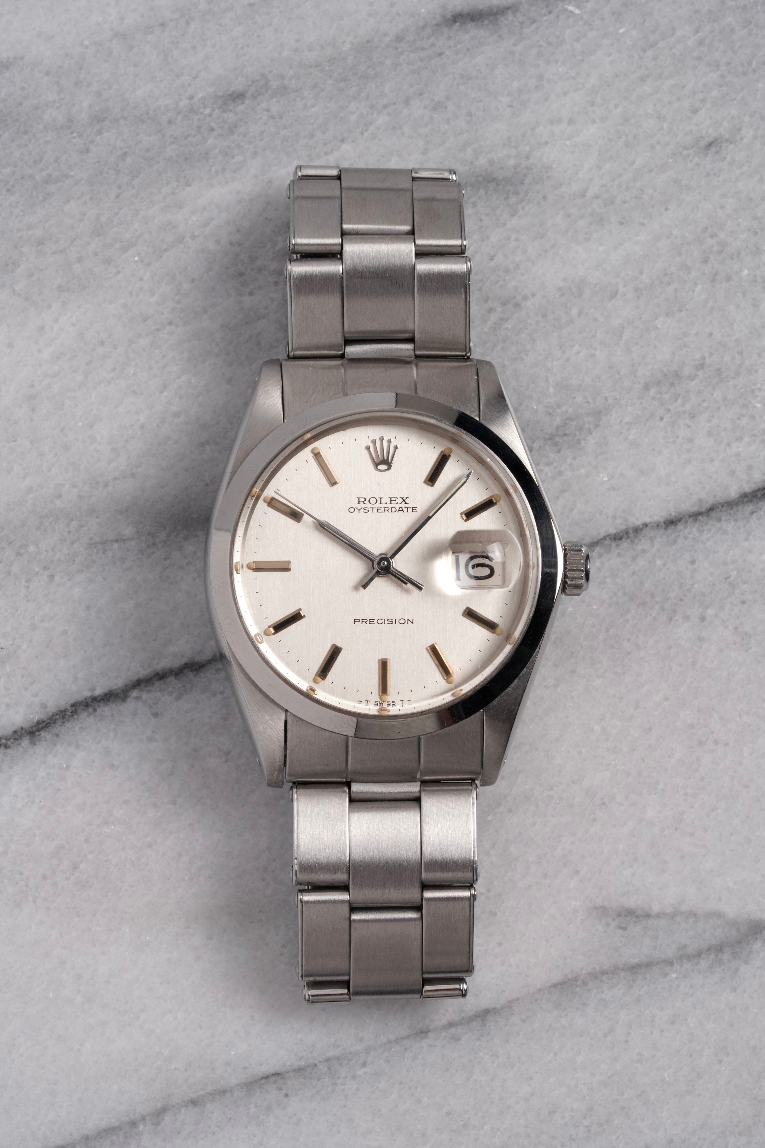 Rolex Precision Oystedate - Silver Stripe.