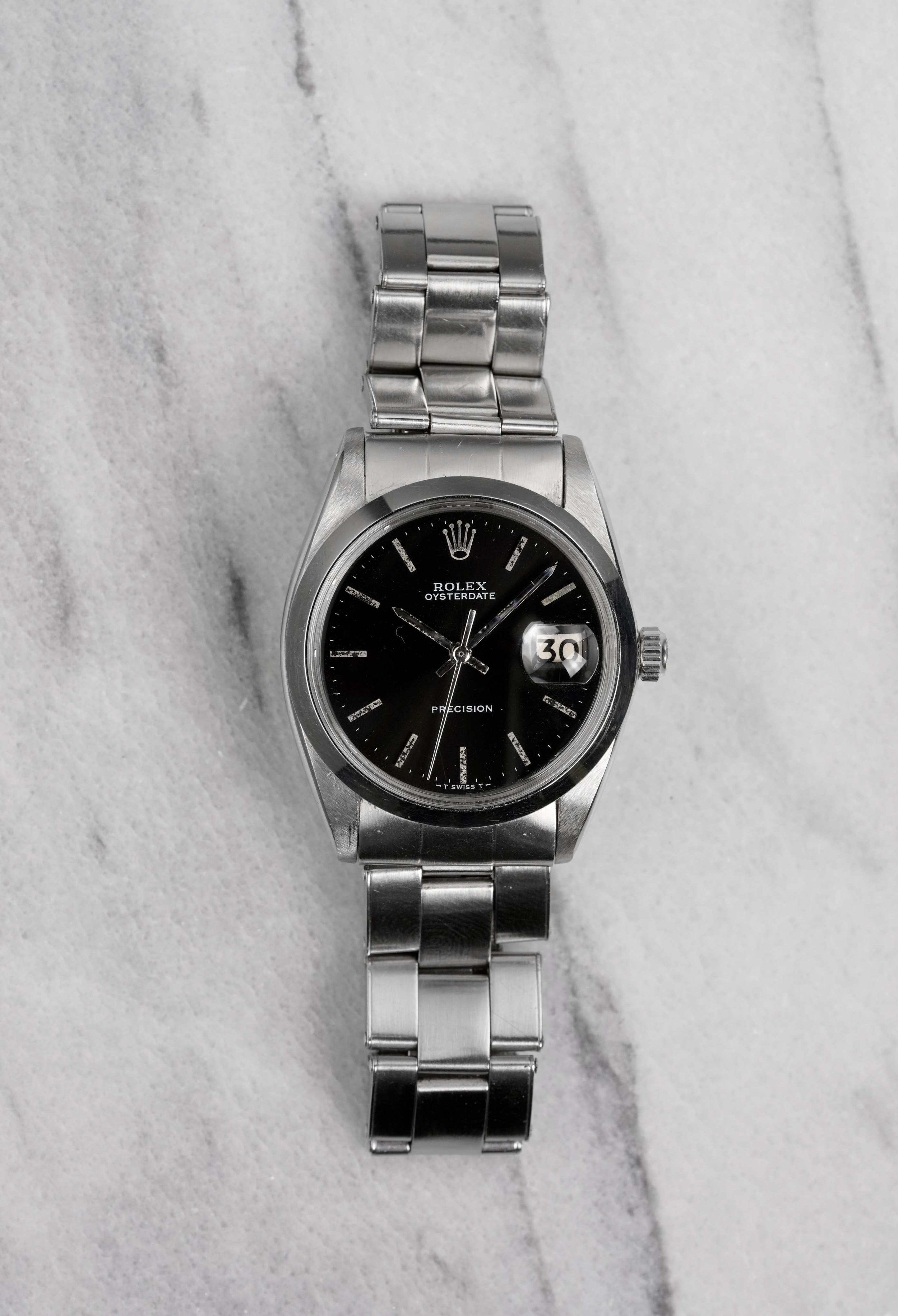 Rolex Precision Oysterdate - Black Dial.