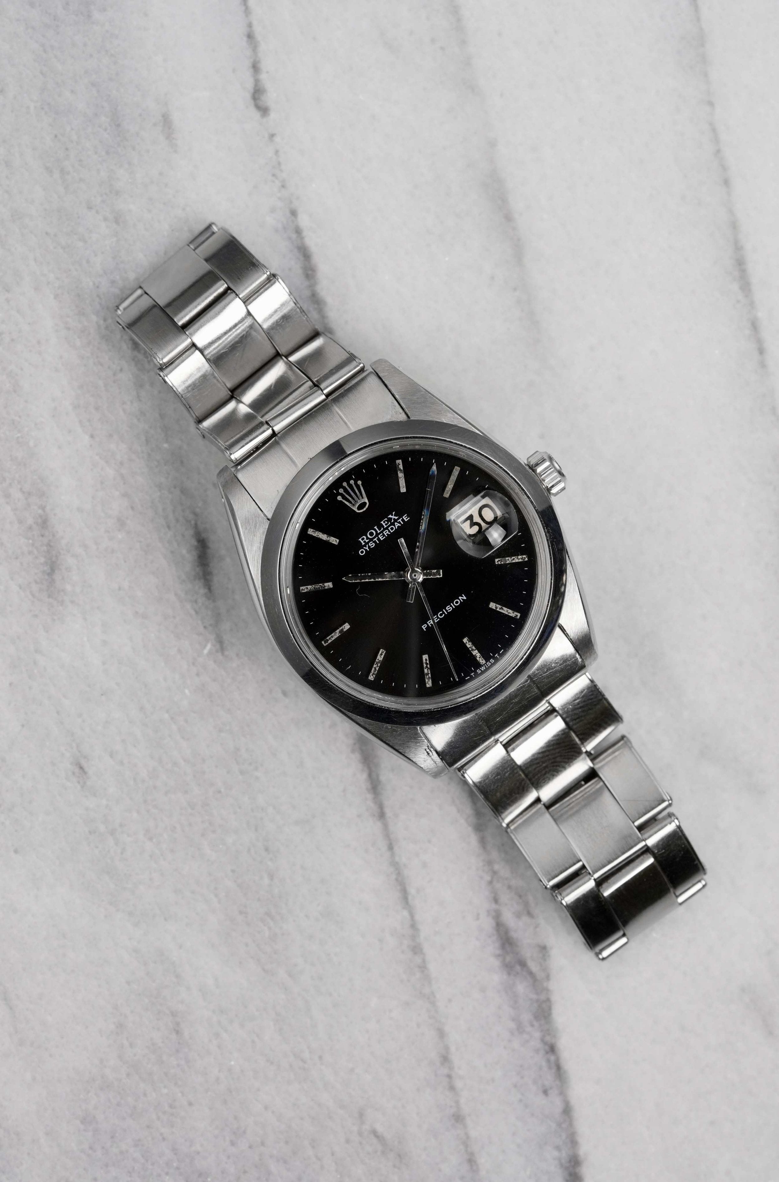 Rolex Precision Oysterdate - Black Dial.