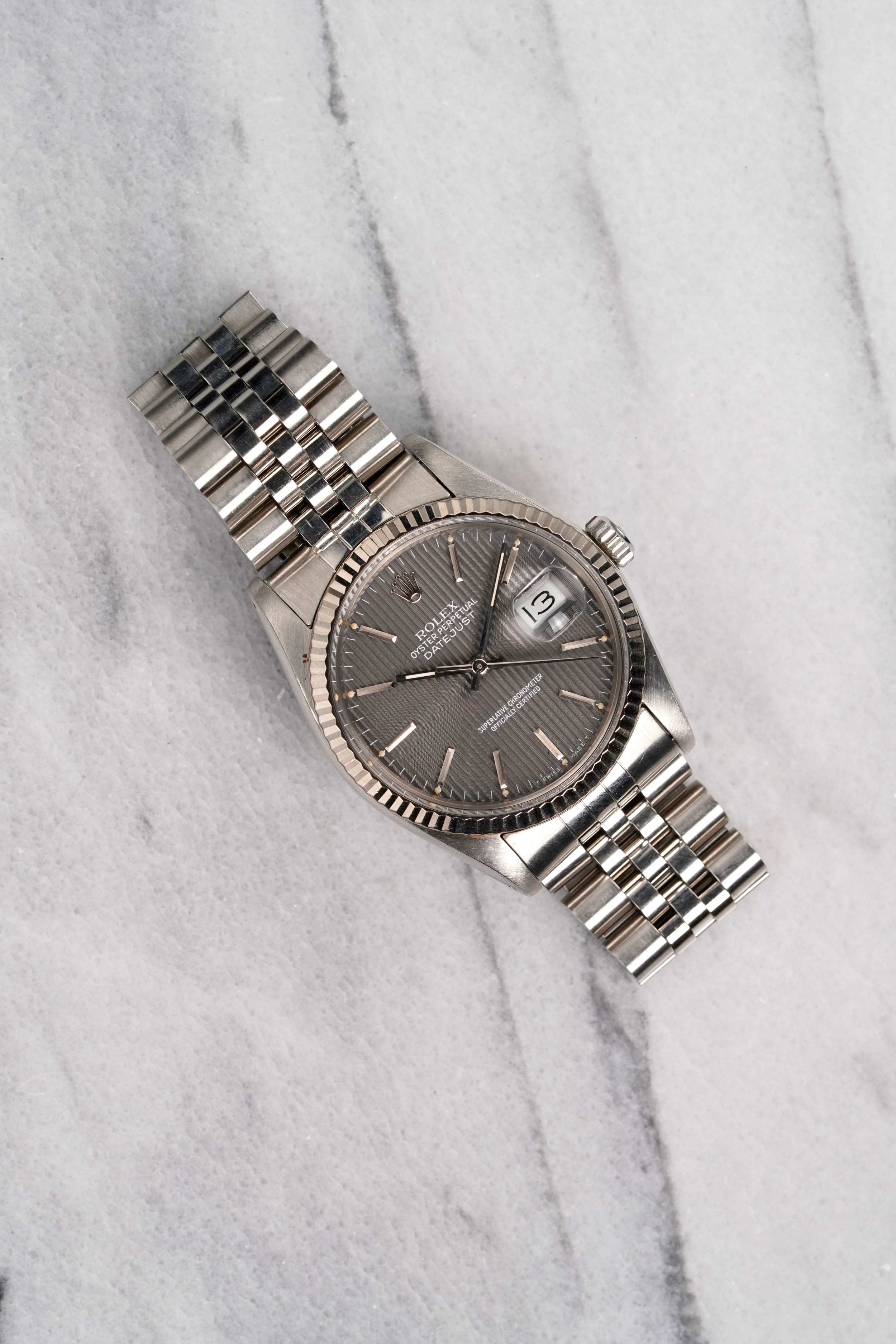 Rolex Datejust 16014 - Grey Tapestry.