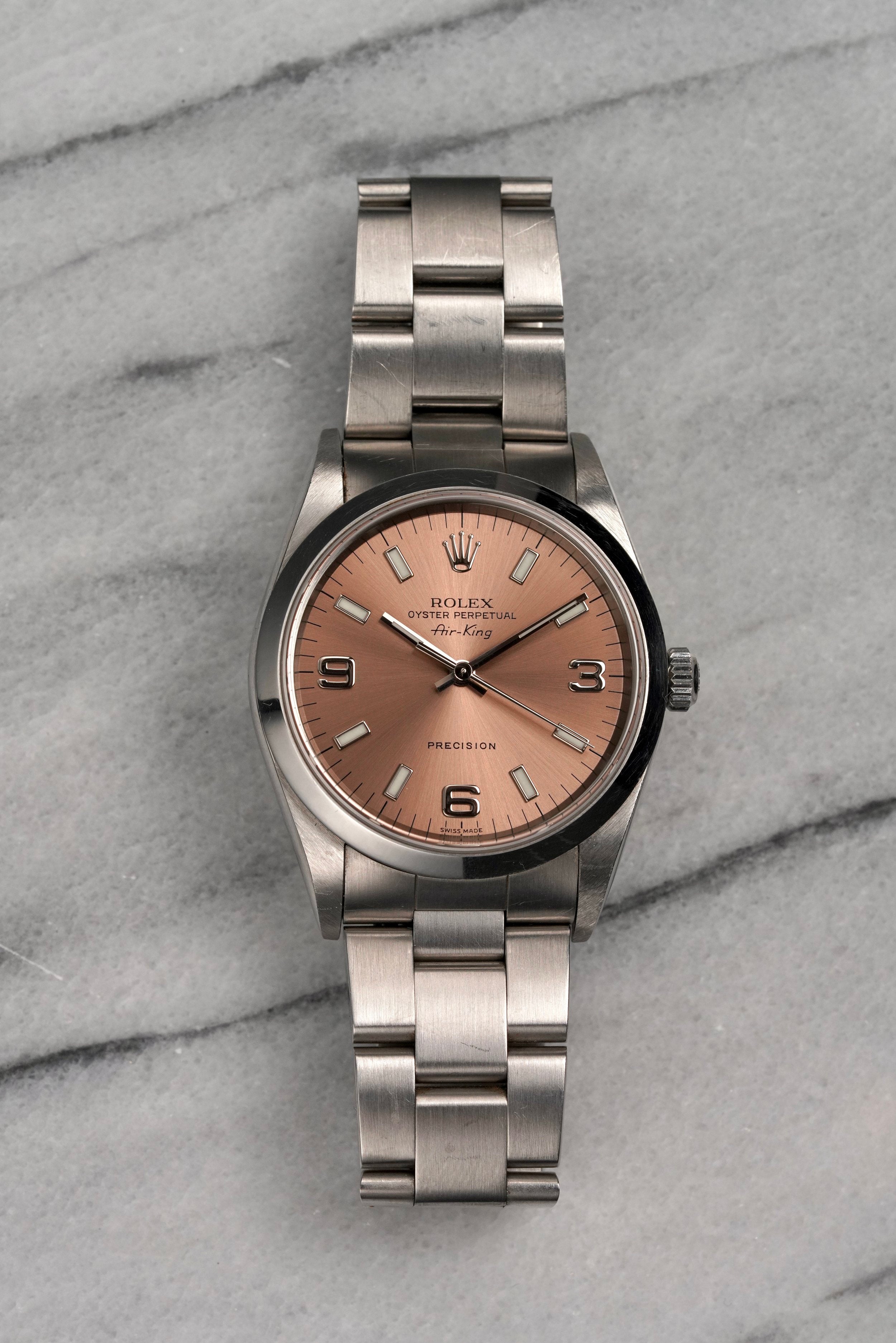 Rolex Air King 14000 - Salmon Dial.