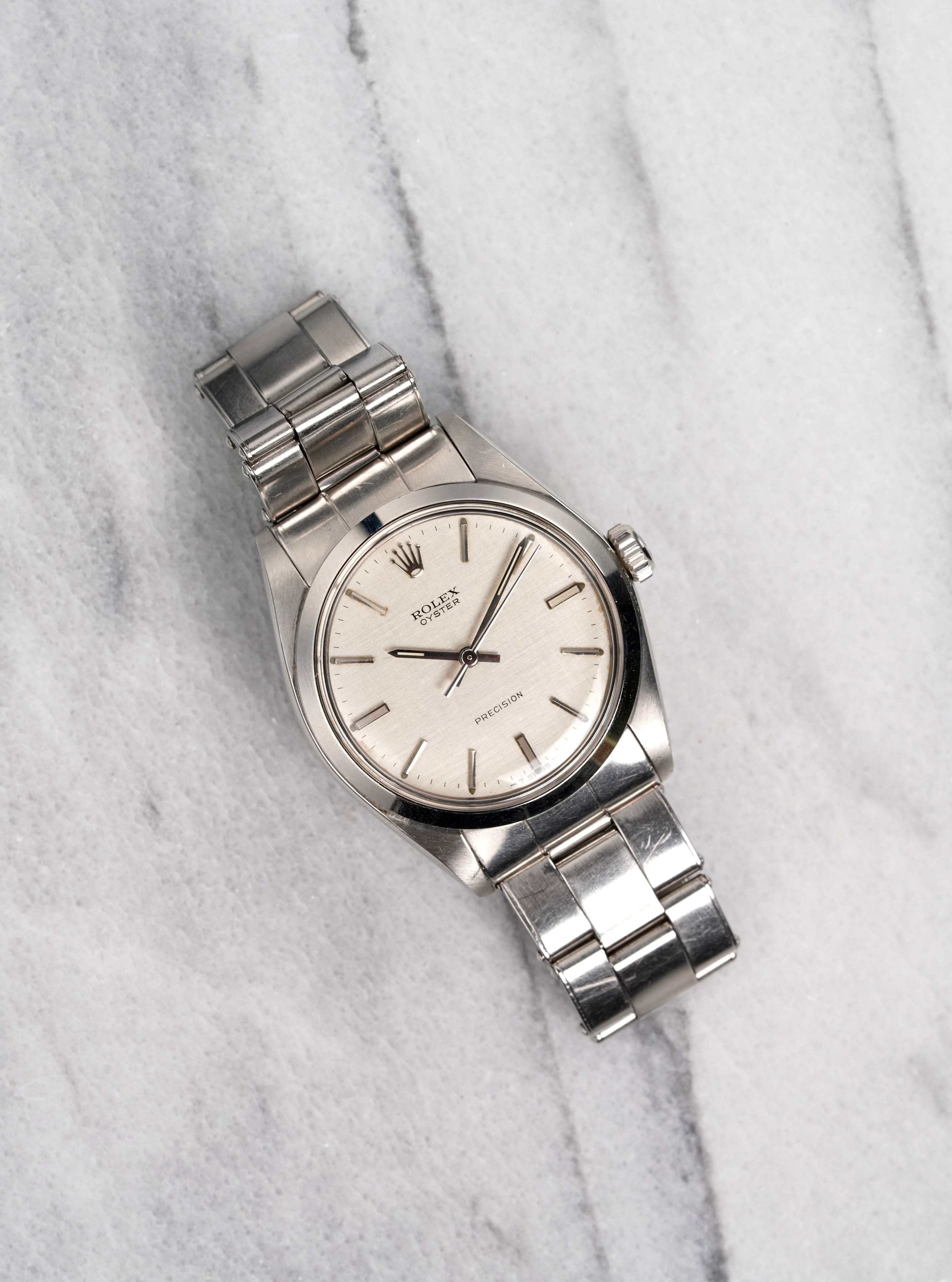 Rolex Oyster 6426 - Silver Linen.