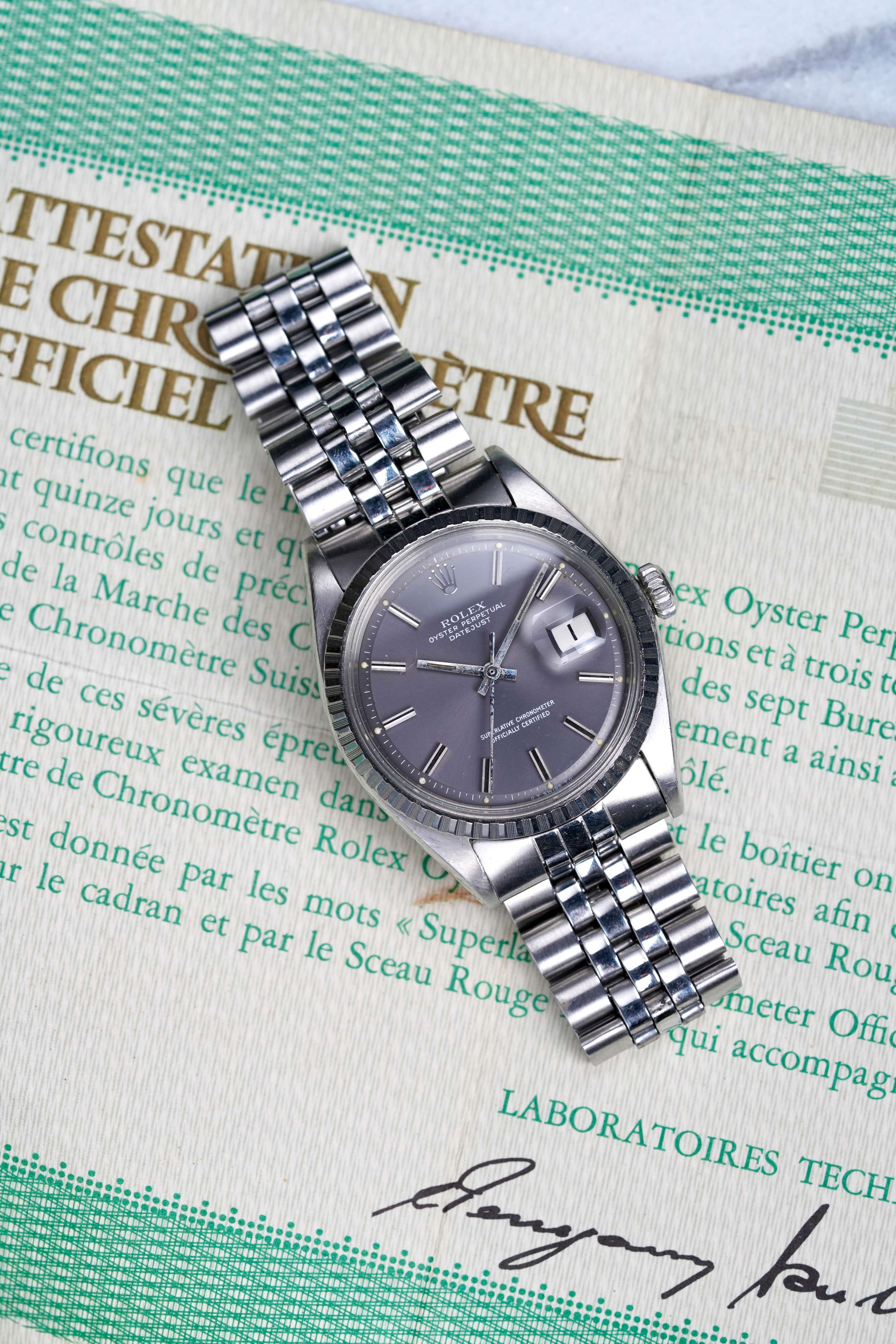 Rolex Datejust 1603 - Grey Dial