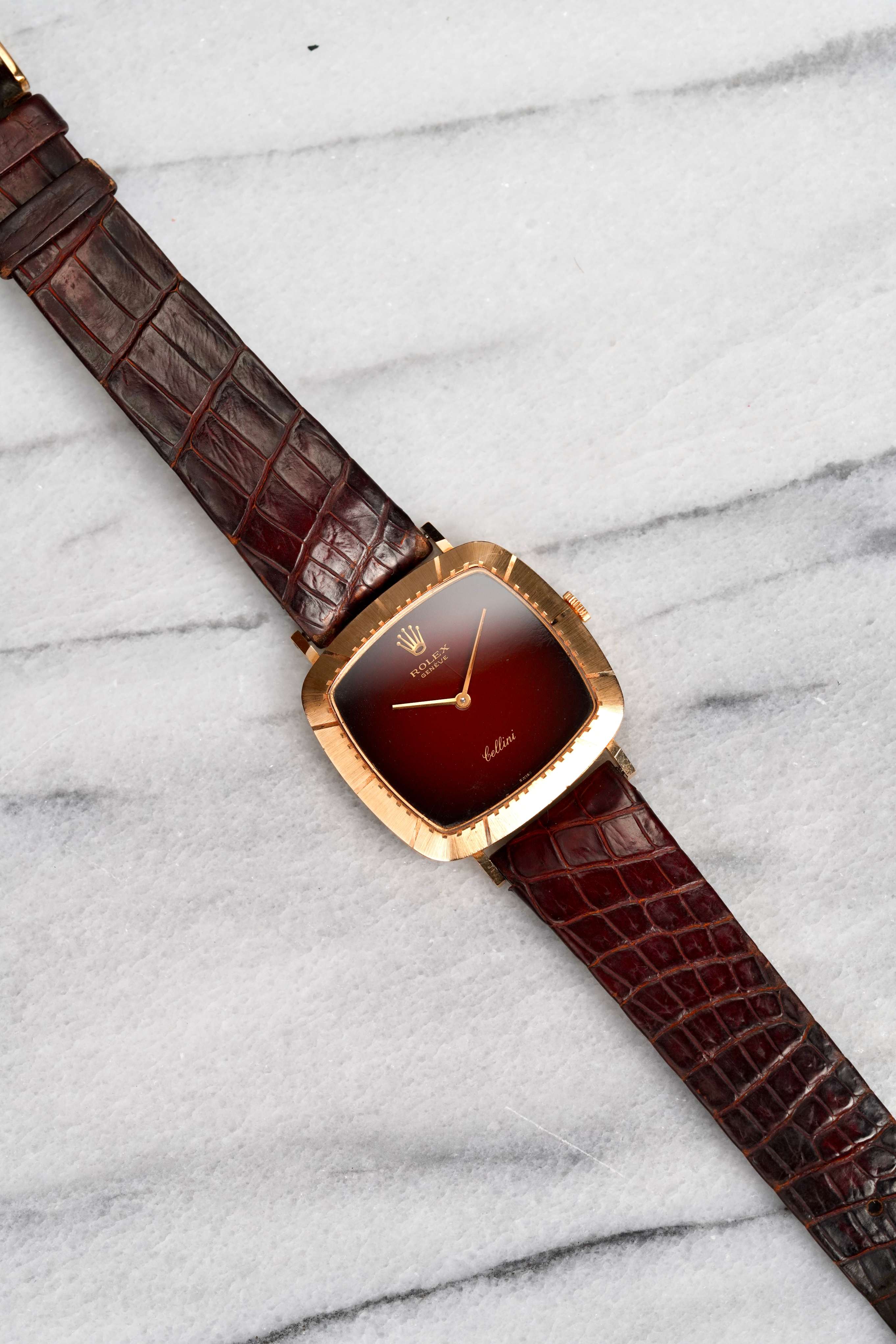 Rolex Cellini 4084 - Red Vignette Dial.