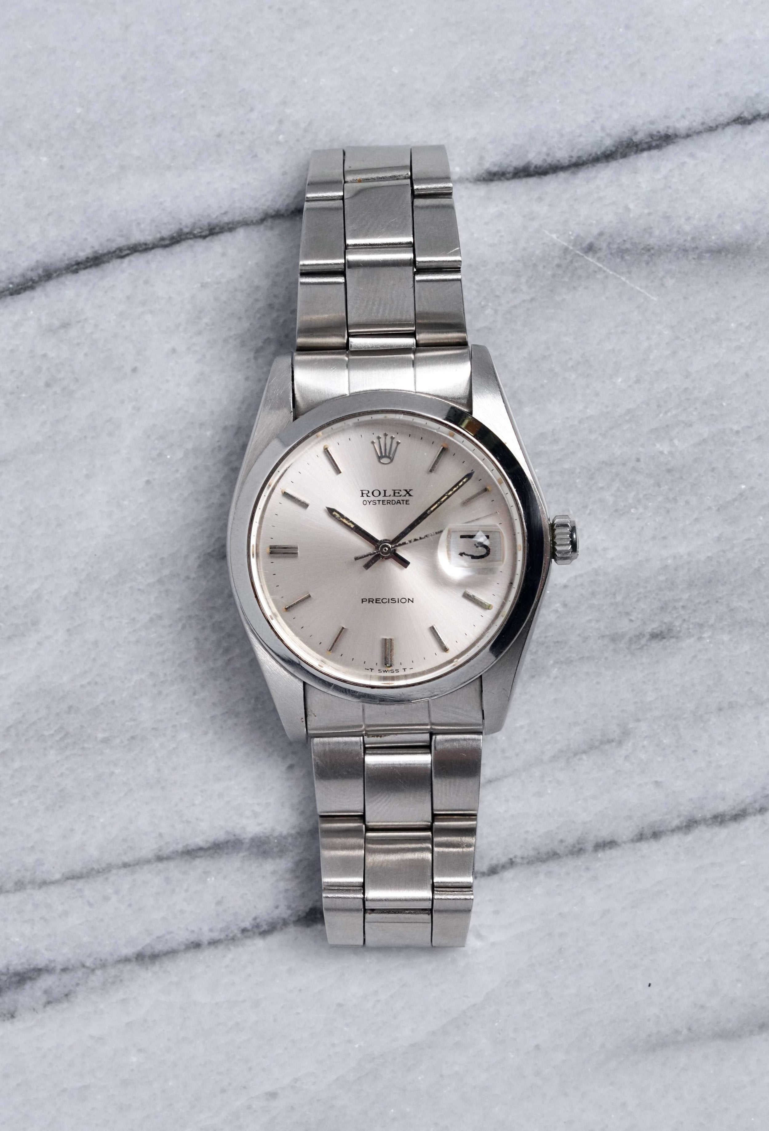 Rolex Oysterdate - Silver Dial.