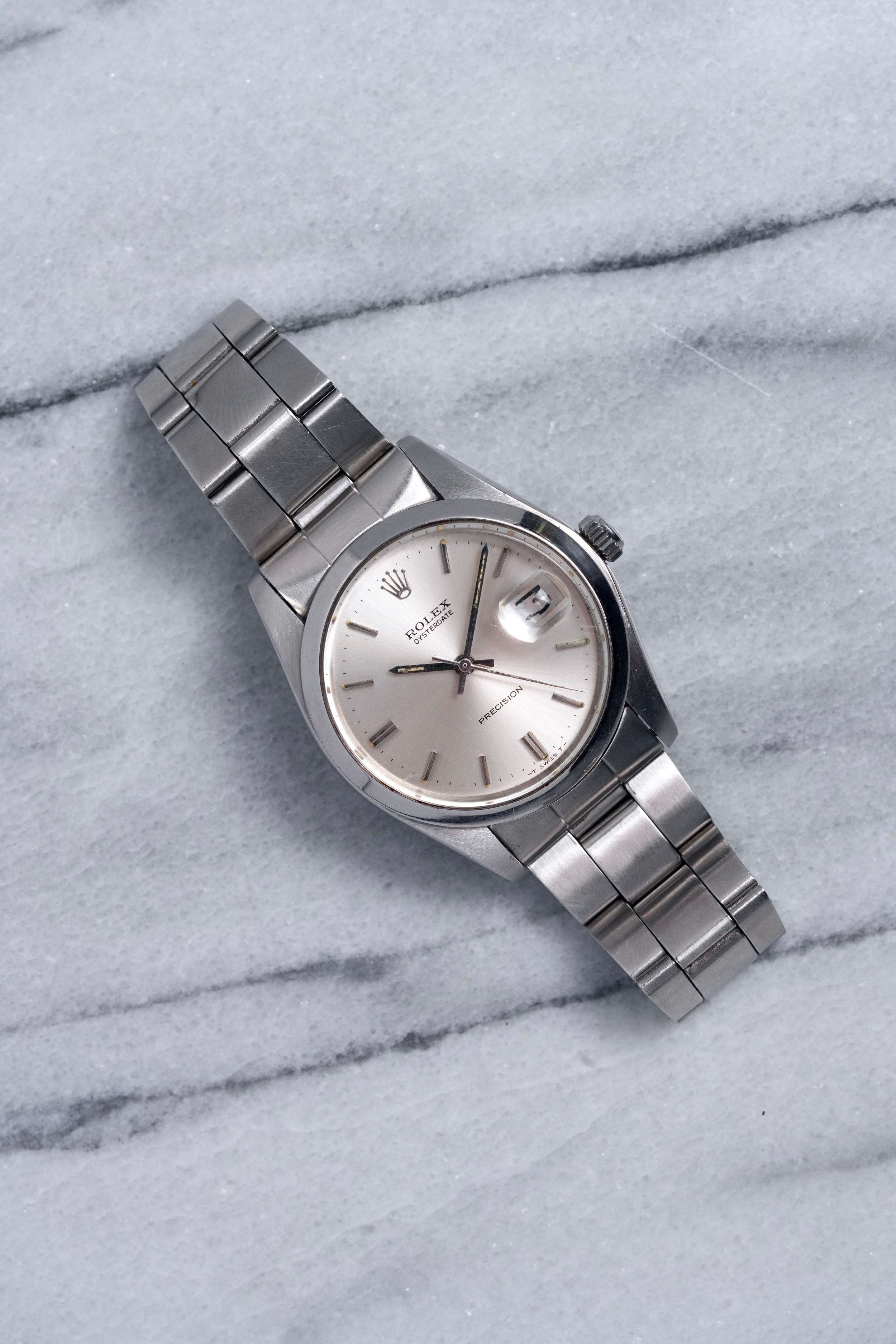 Rolex Oysterdate - Silver Dial.