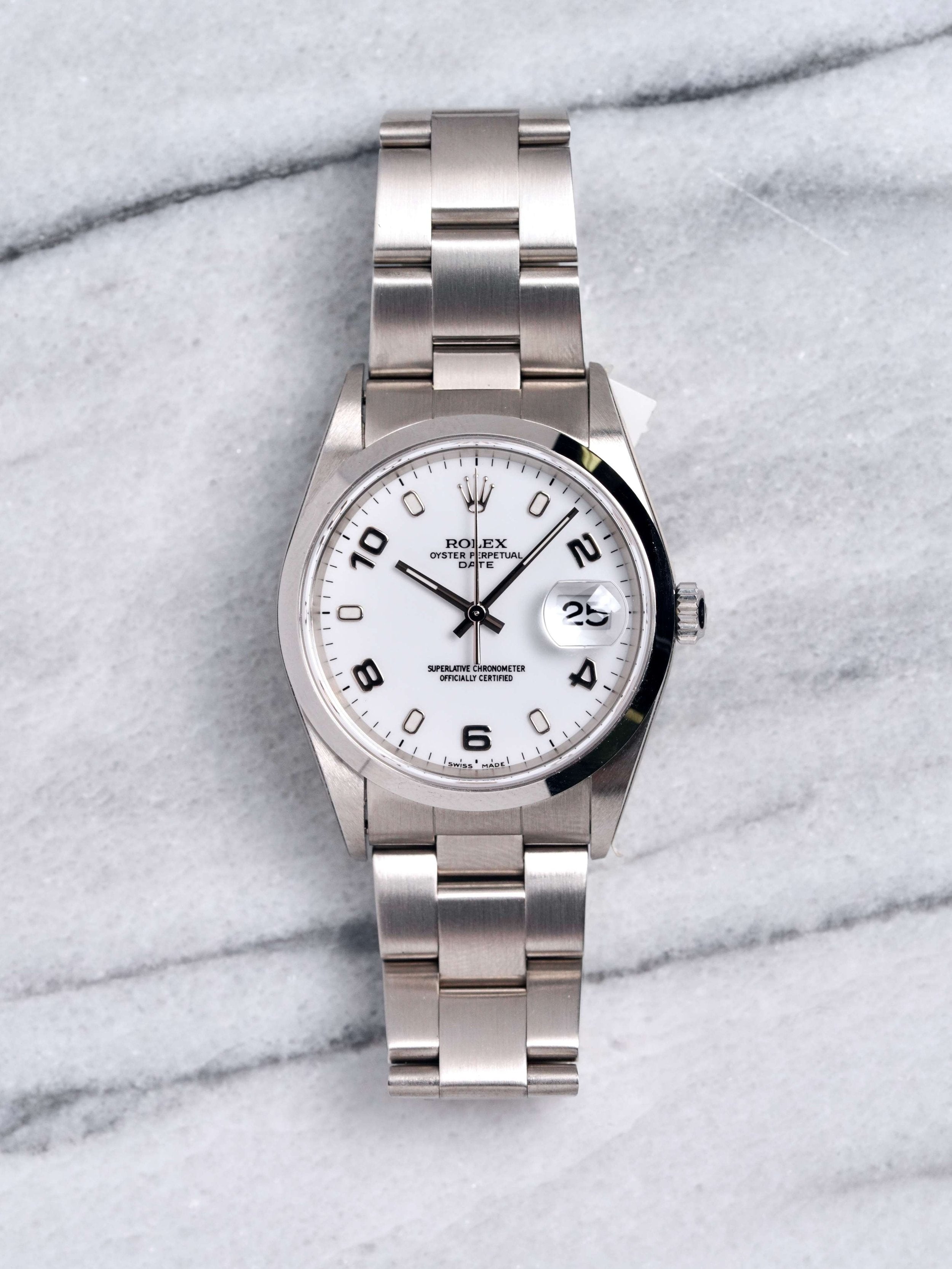 Rolex OP 15200 - White Dial w/ Papers.