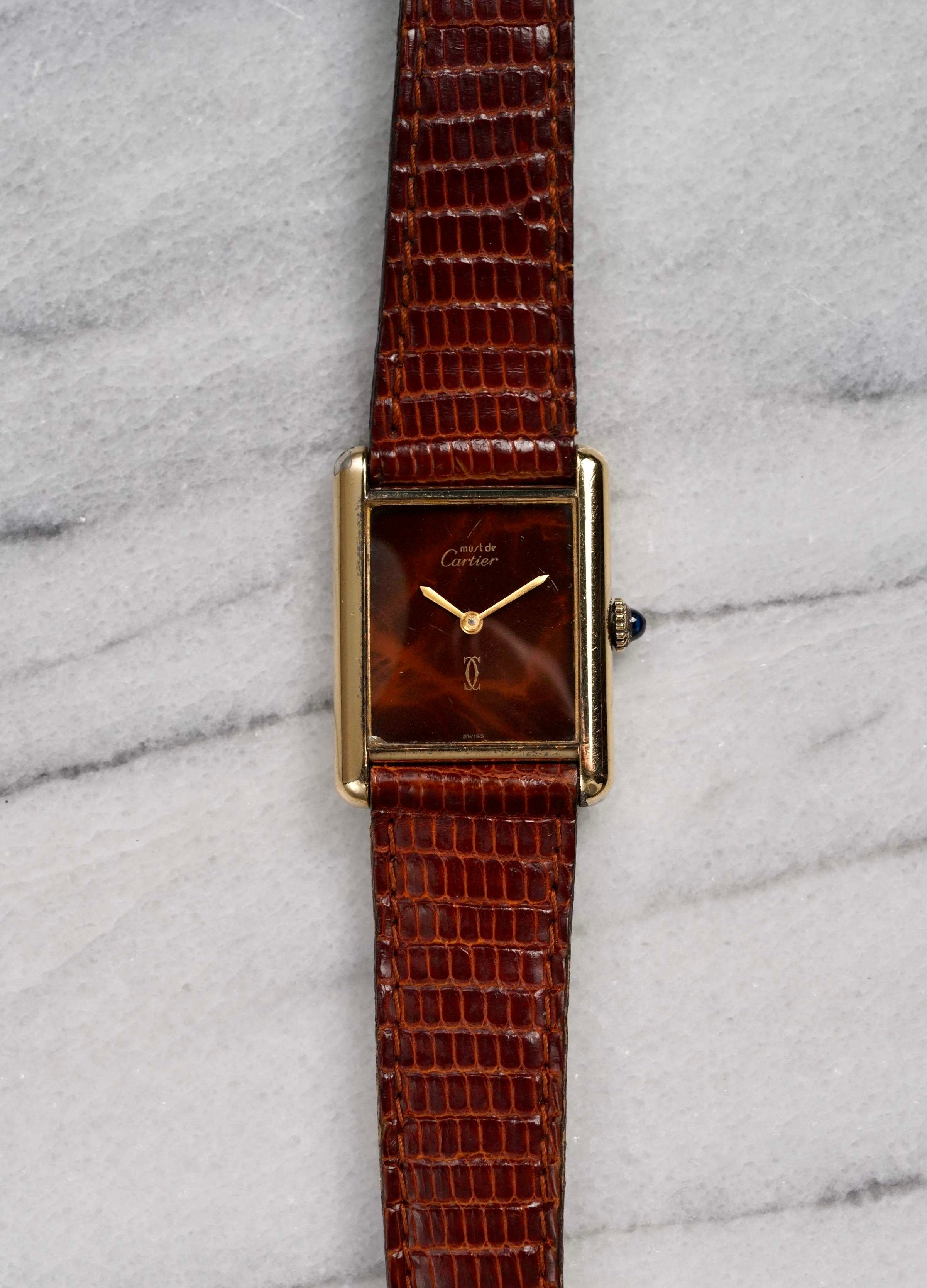 Cartier Tank - Brown Dial