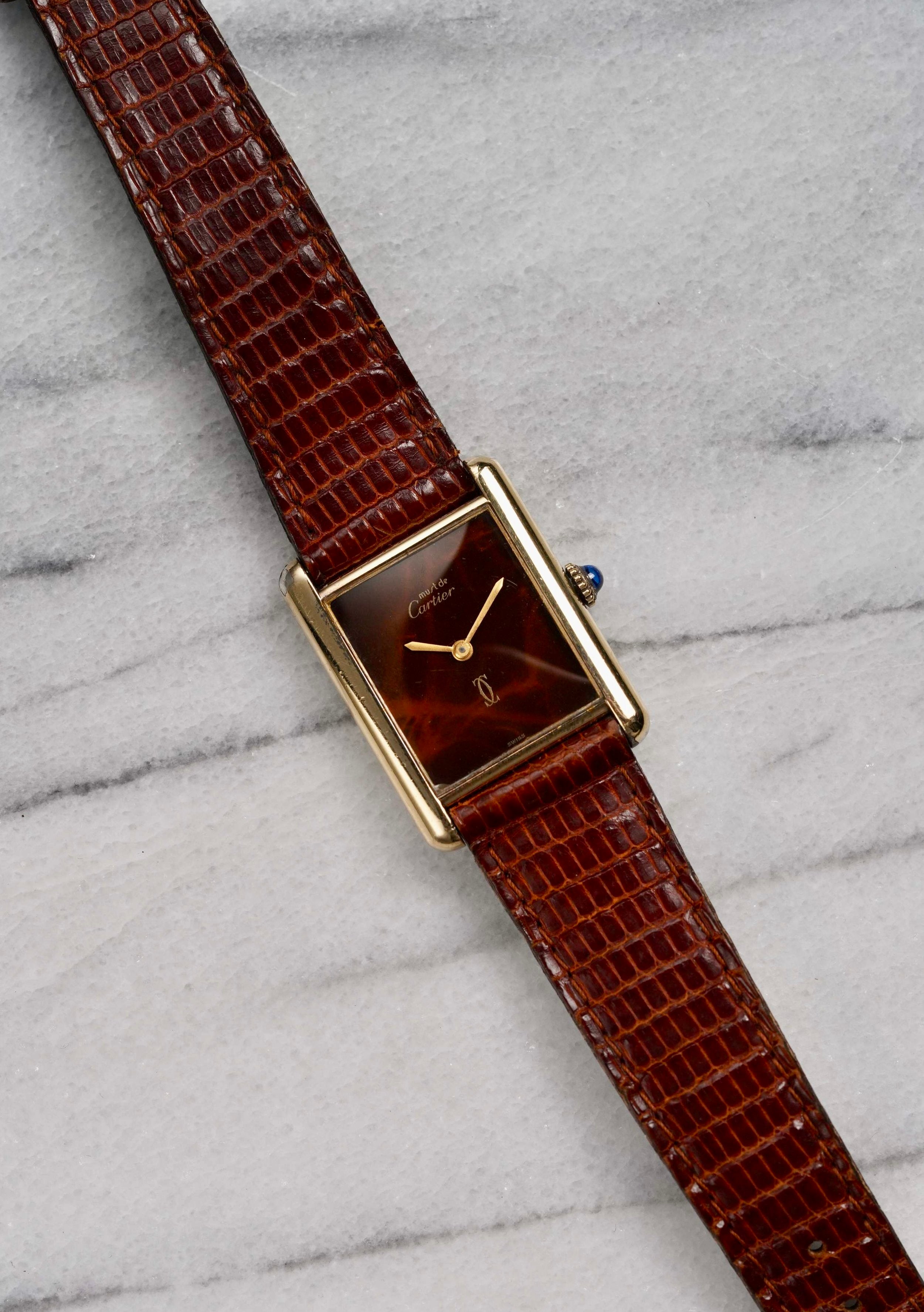 Cartier Tank - Brown Dial