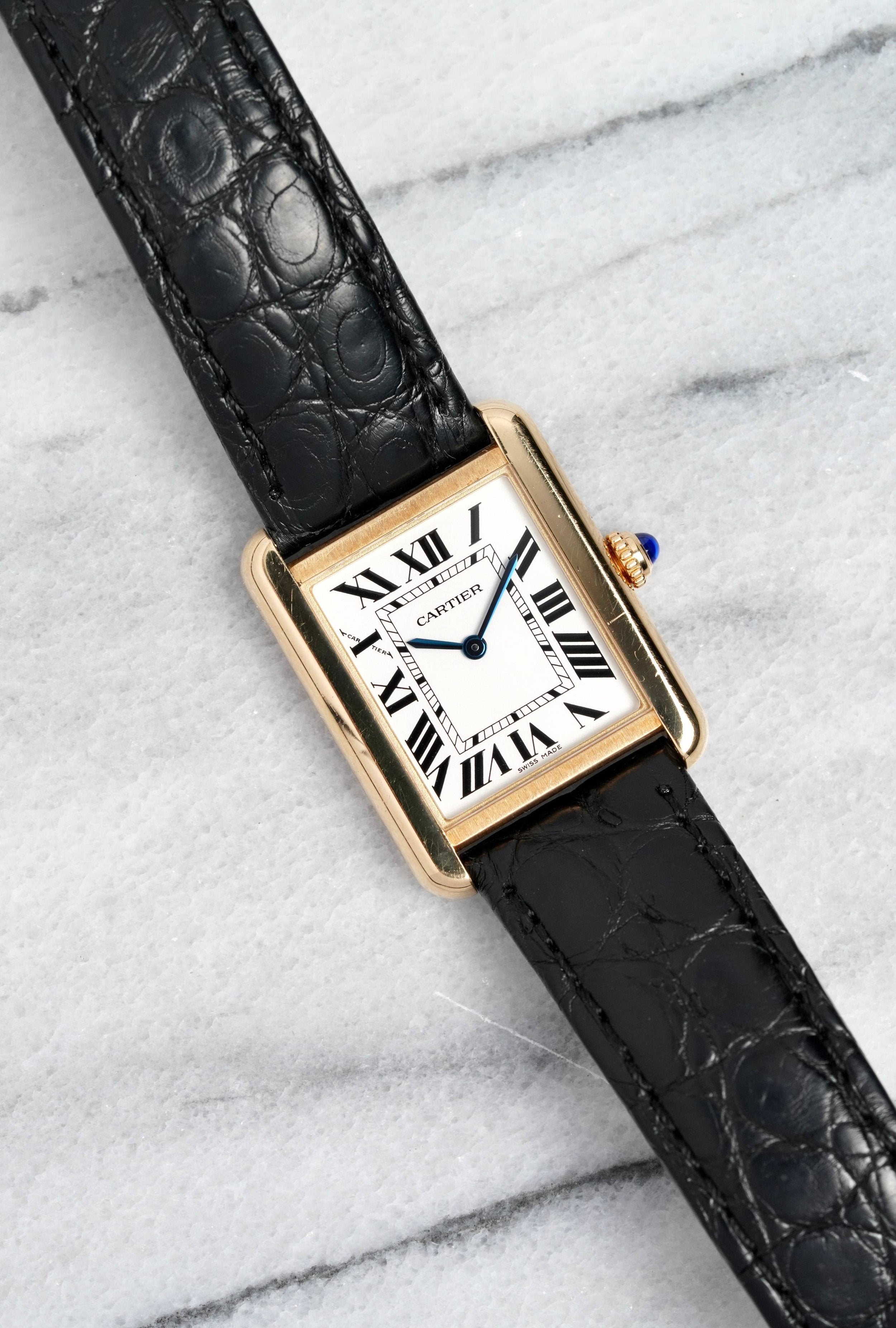 Cartier Tank Solo - 18K Yellow Gold.