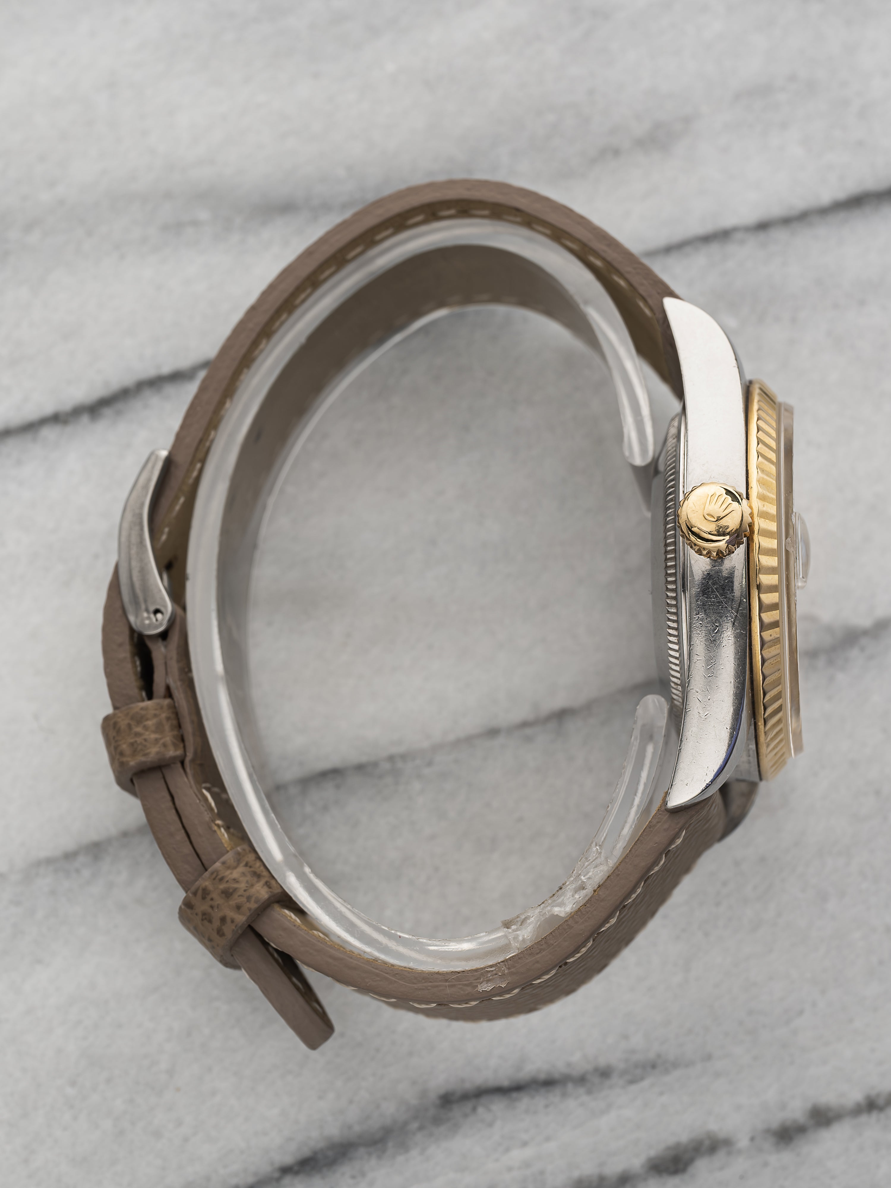 1995 Rolex Datejust Two-Tone 16233 - Patina Brown Dial