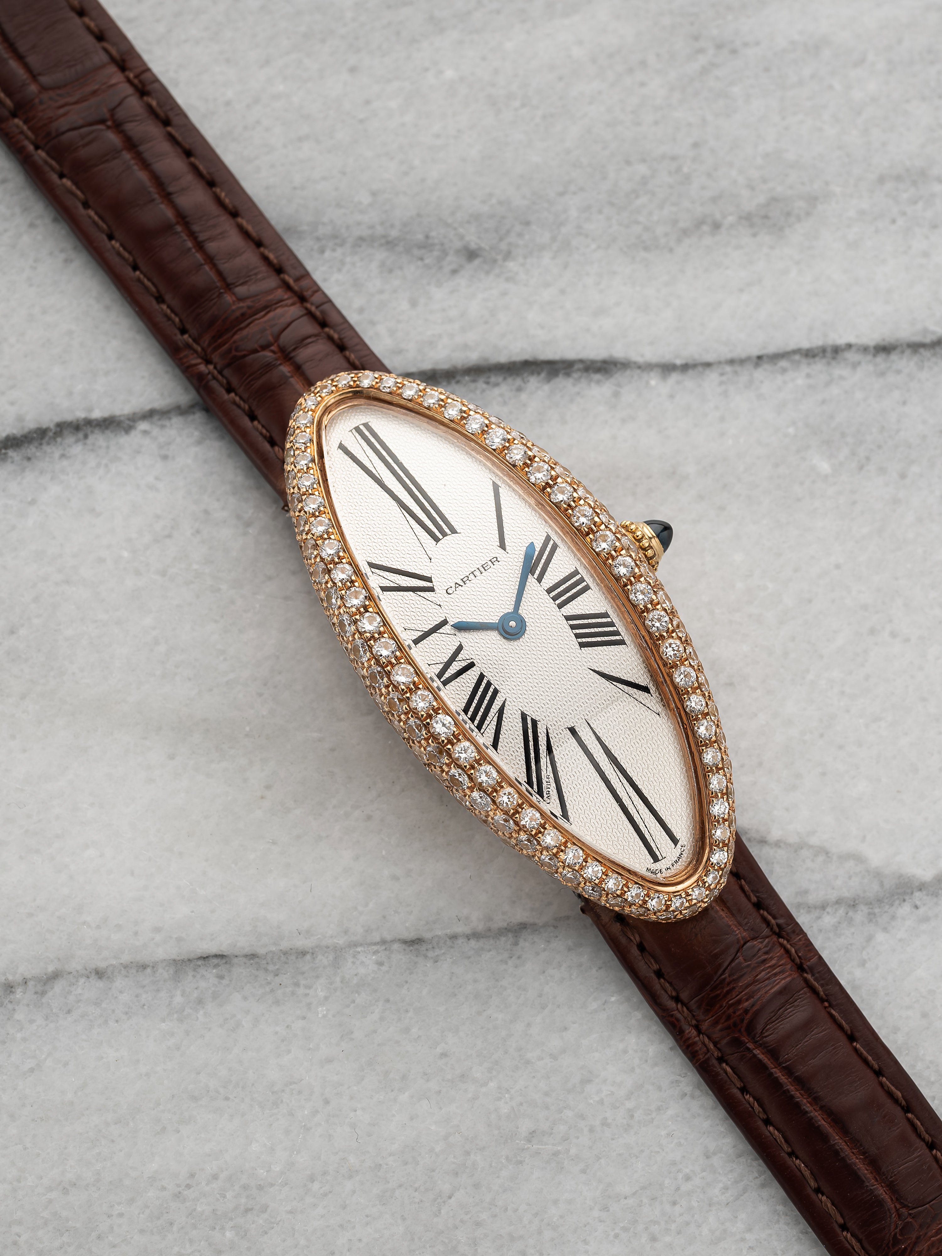 Cartier Baignoire Allongée - Diamond Bezel