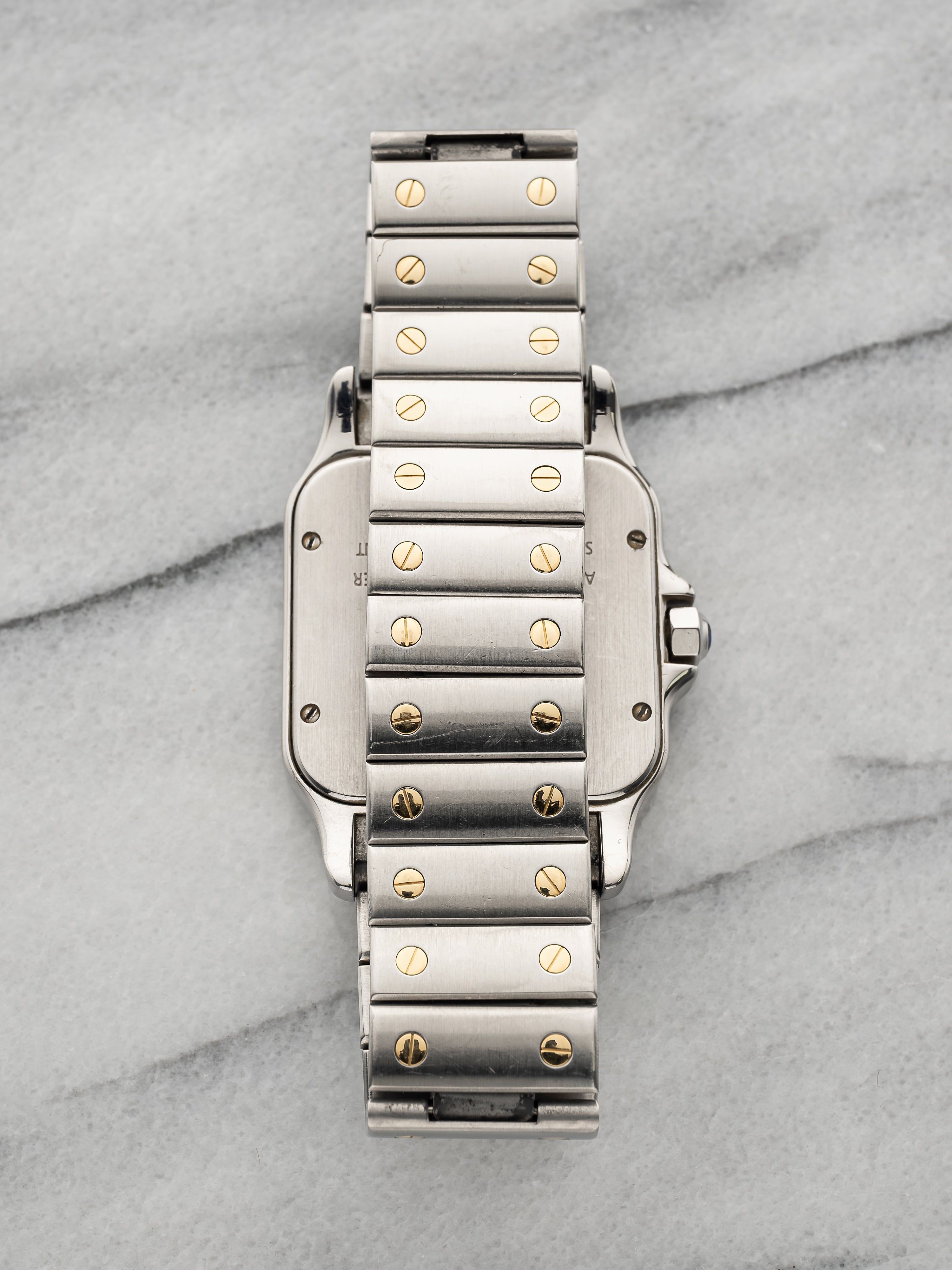 Cartier Santos 2823 - Two Tone White Roman Dial