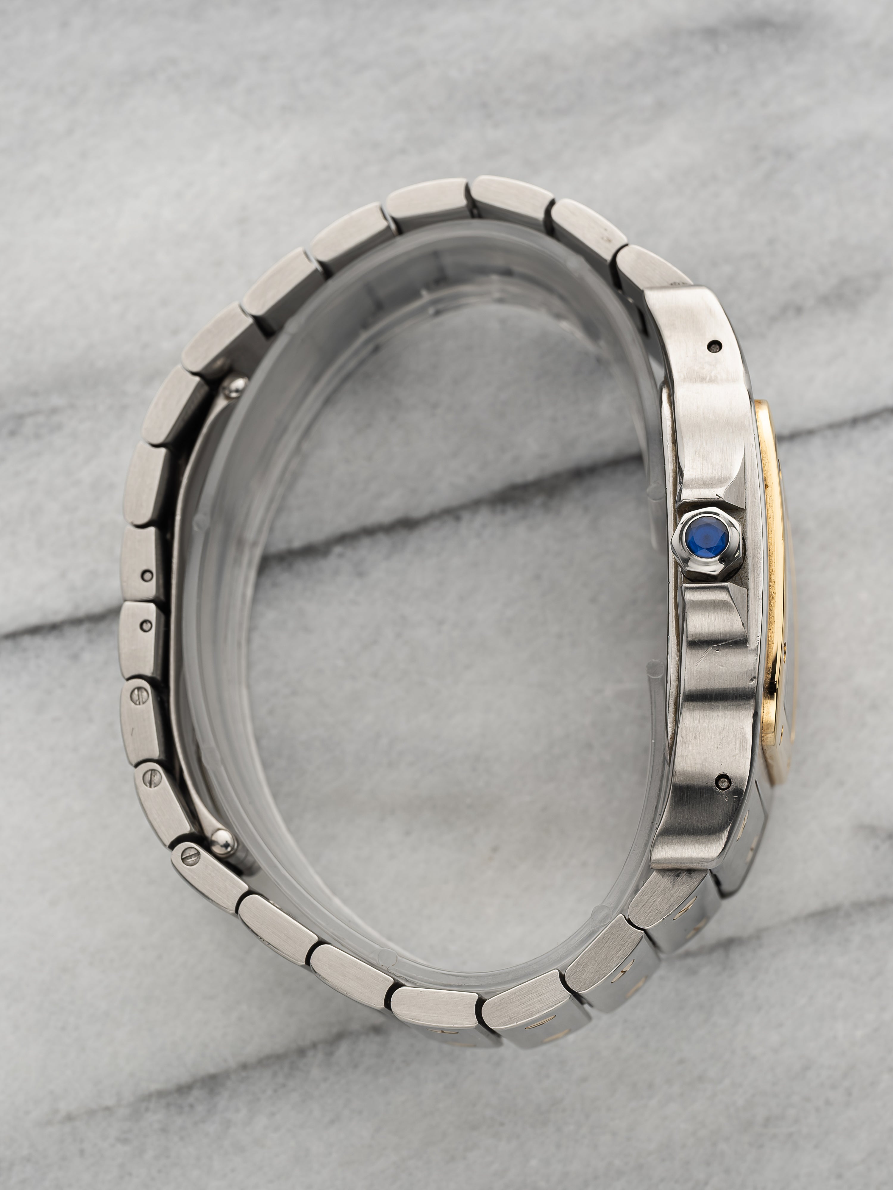 Cartier Santos 2823 - Two Tone White Roman Dial