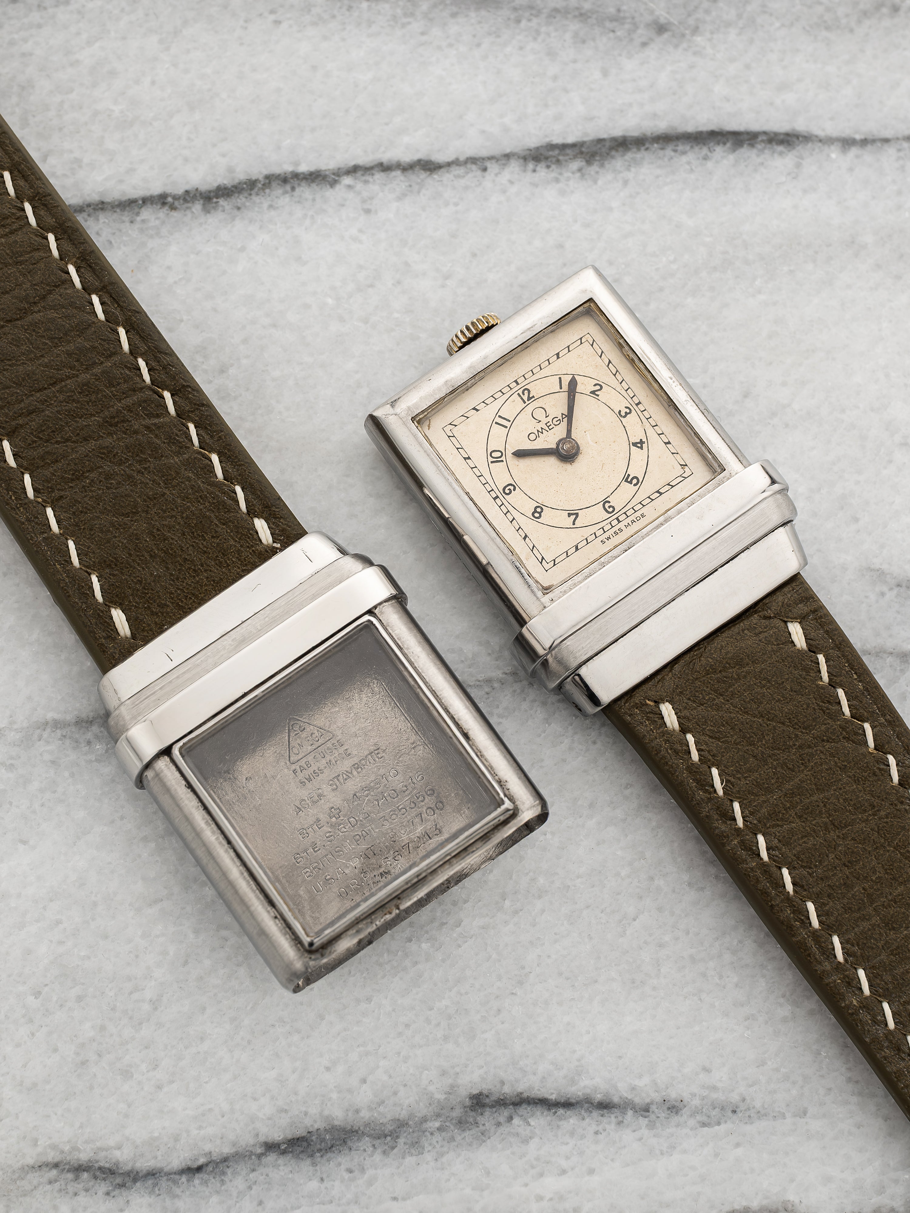 Omega Marine CK 679 – Stainless Steel Off-White Dial