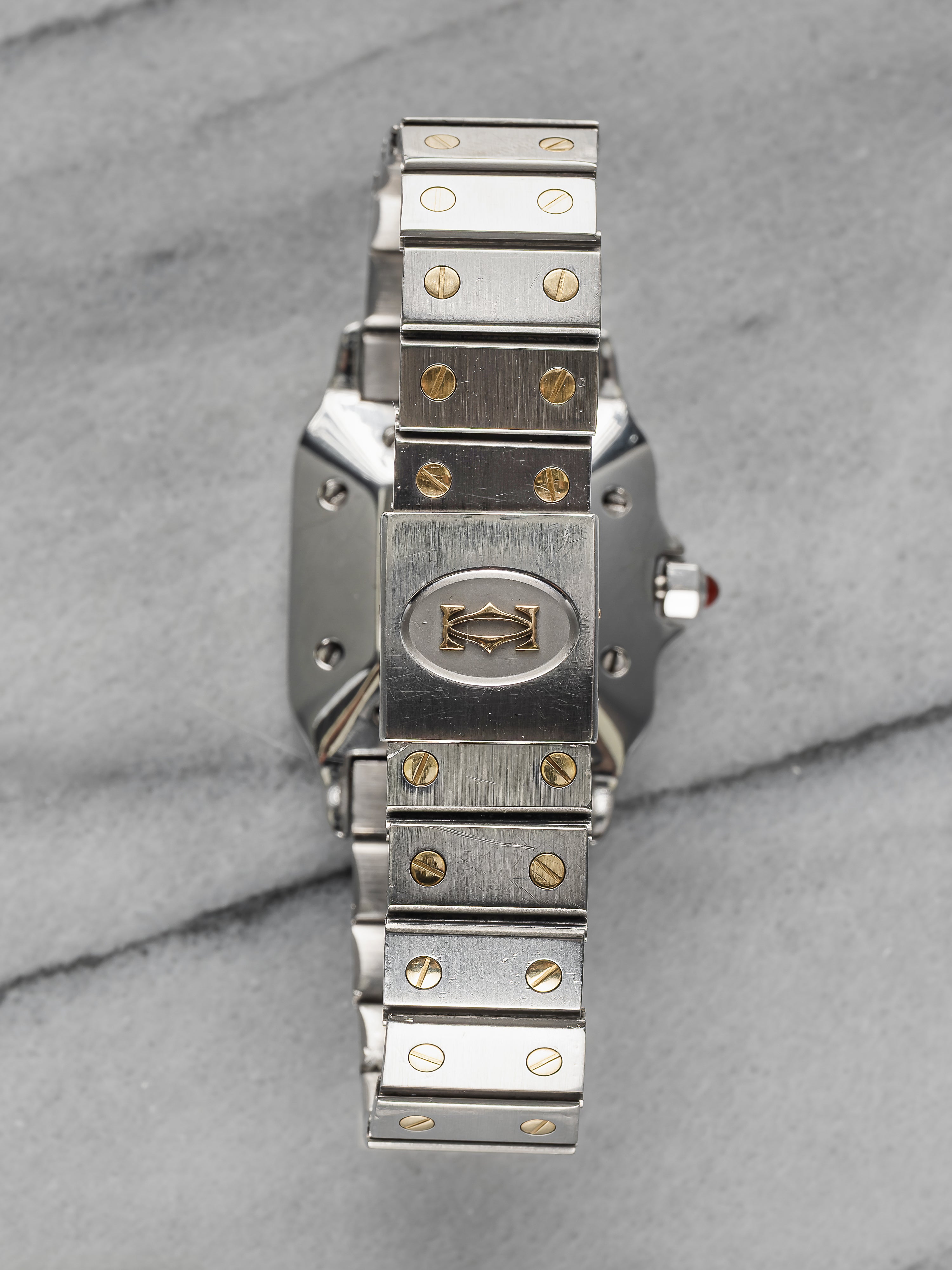 Cartier Santos 2961 - Burgundy Spider Dial