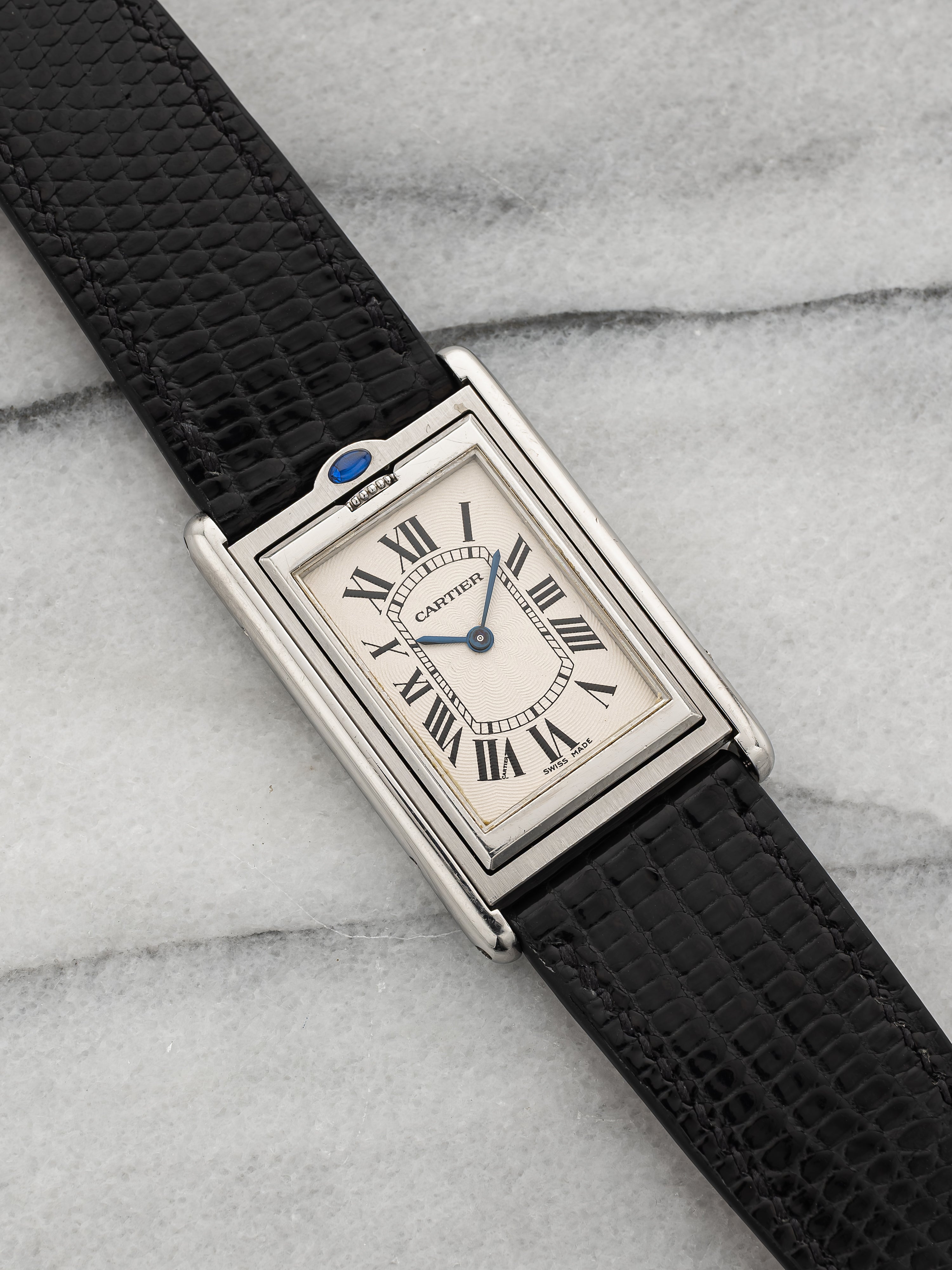 Cartier Tank Basculante 2390 - White Roman Dial