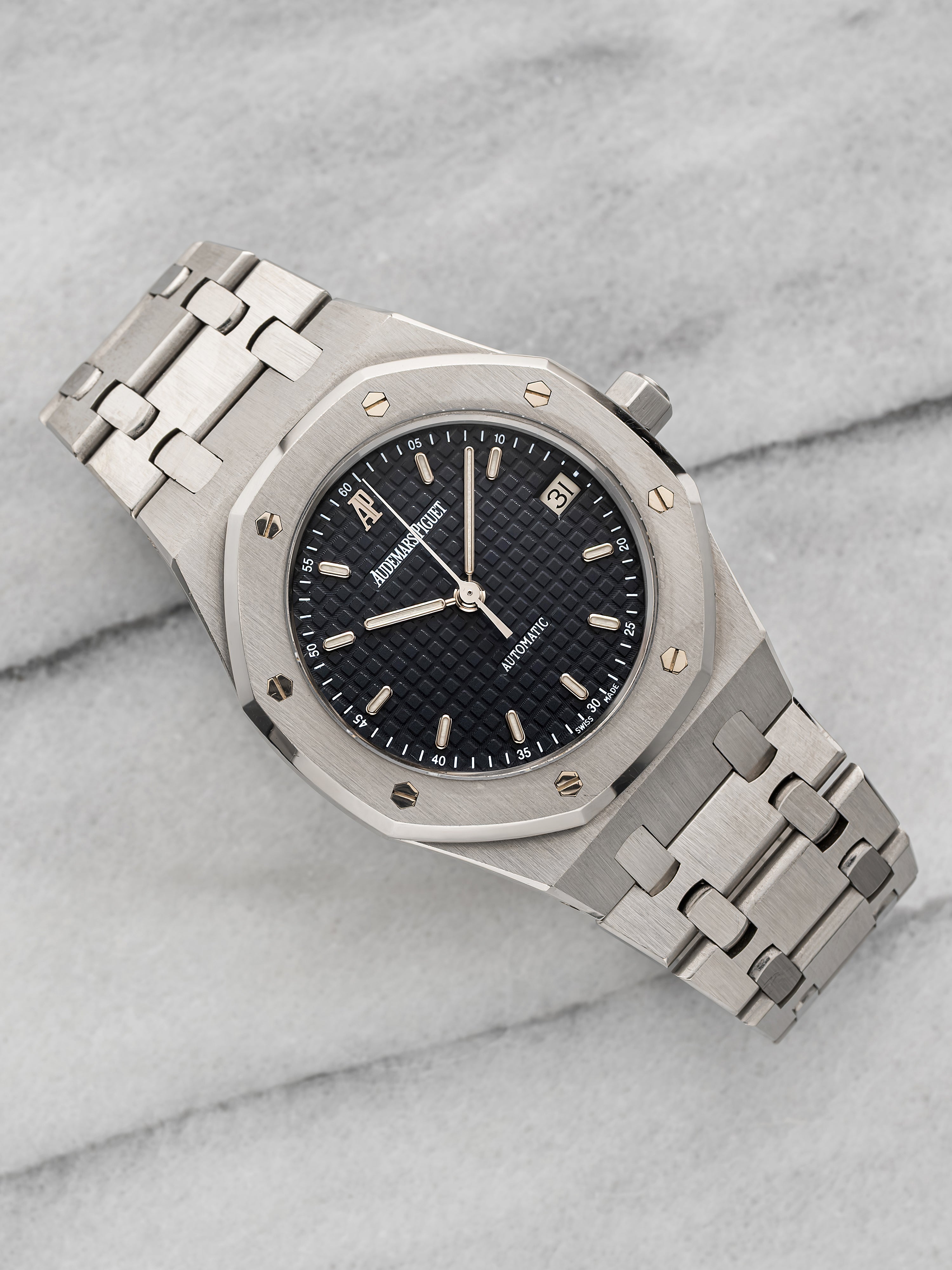 2000s Audemars Piguet Royal Oak 14790ST Stainless Steel Black Dial Automatic 36m