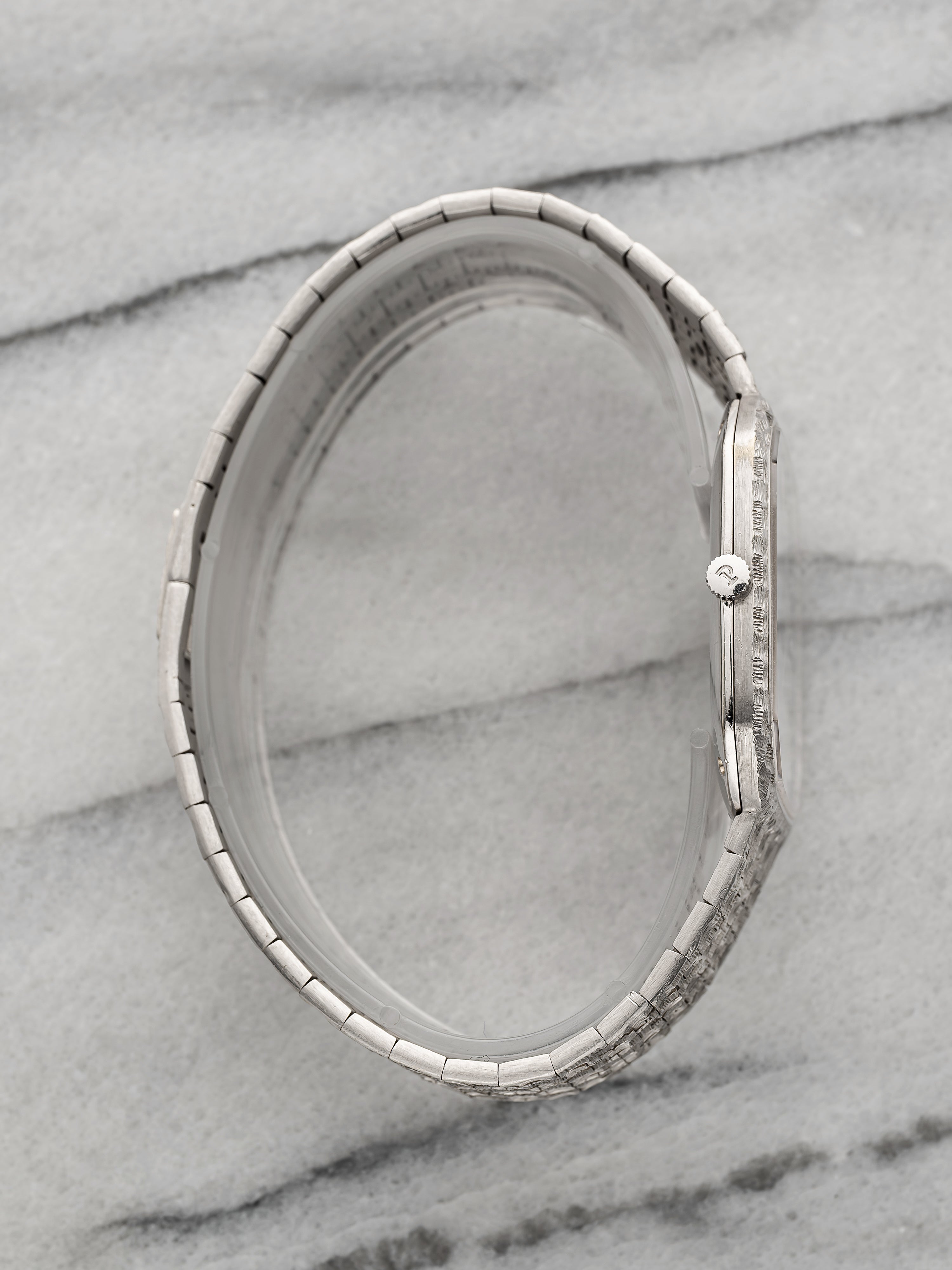 Piaget 9791 - Integrated Bracelet, Onyx Dial with Diamond Indicies