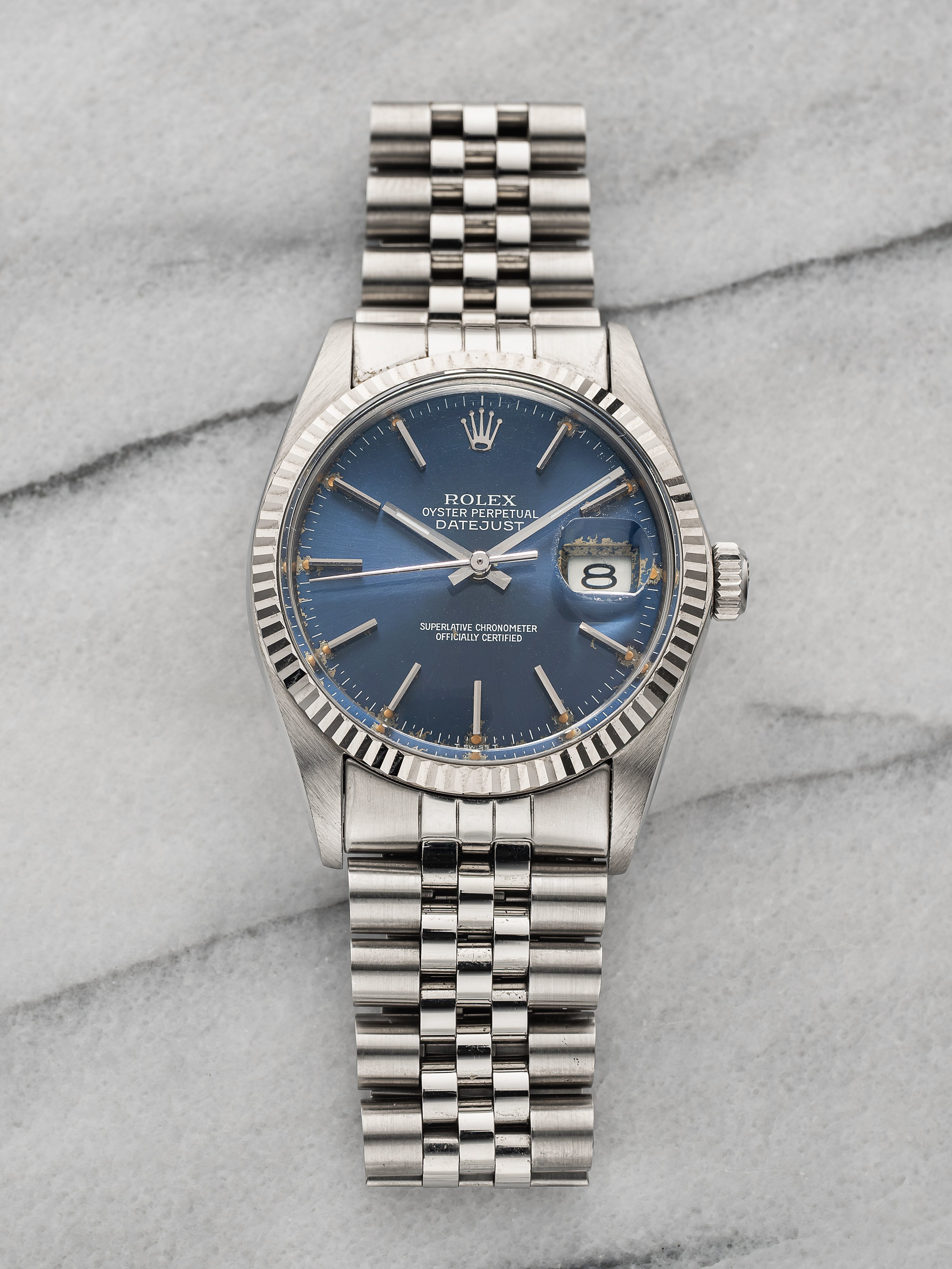 1986 Rolex Datejust 16014 - Blue Dial