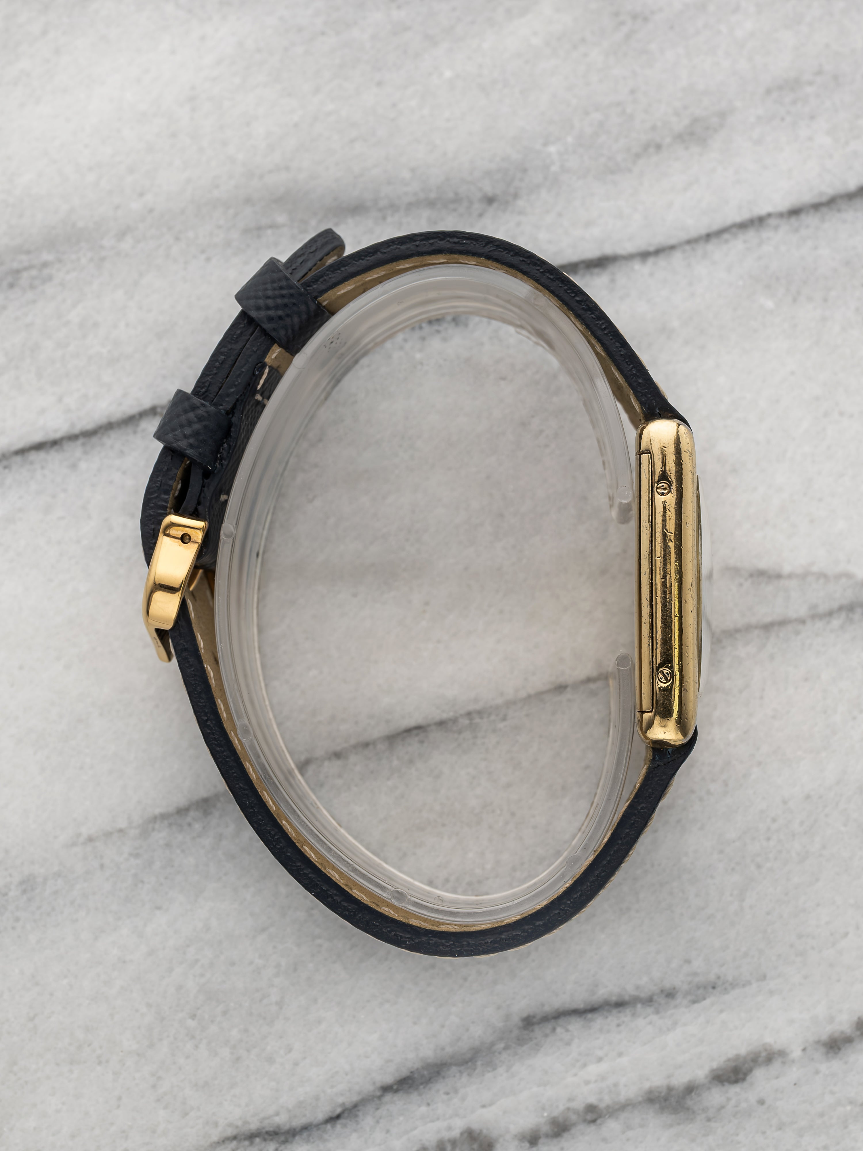 1980s Cartier Tank Must Vermeil Lemon Dial Manual 23mm