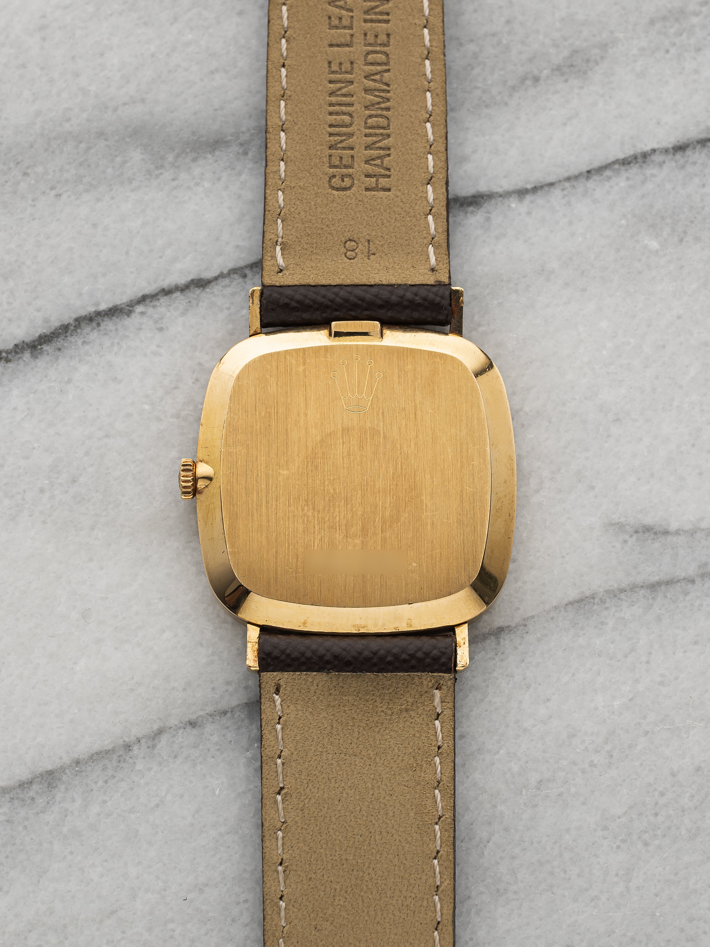 1976 Rolex Cellini Cushion 4114 - 18K Yellow Gold Champagne Sunburst Dial